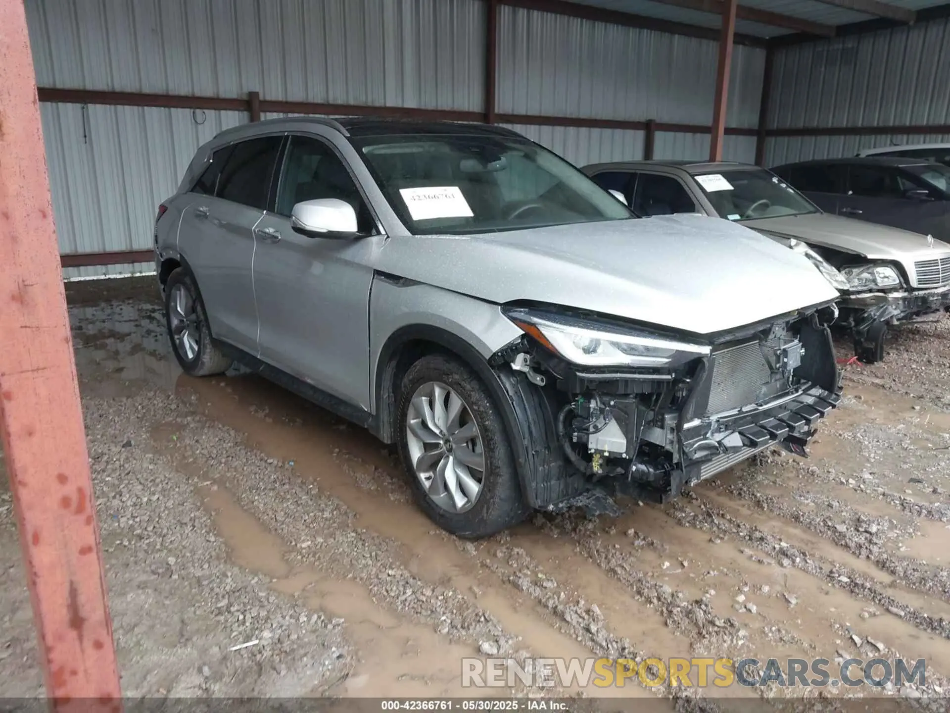 1 Photograph of a damaged car 3PCAJ5M10KF146405 INFINITI QX50 2019
