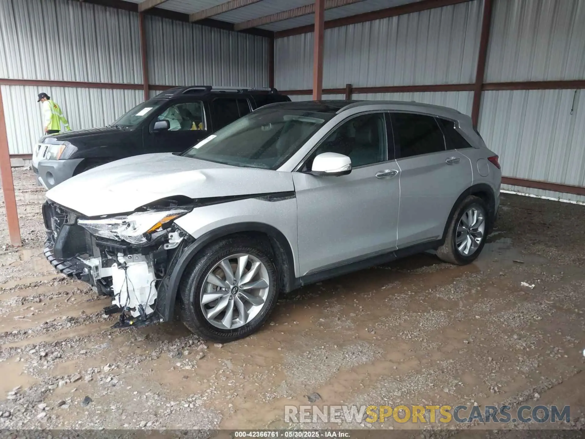 2 Photograph of a damaged car 3PCAJ5M10KF146405 INFINITI QX50 2019