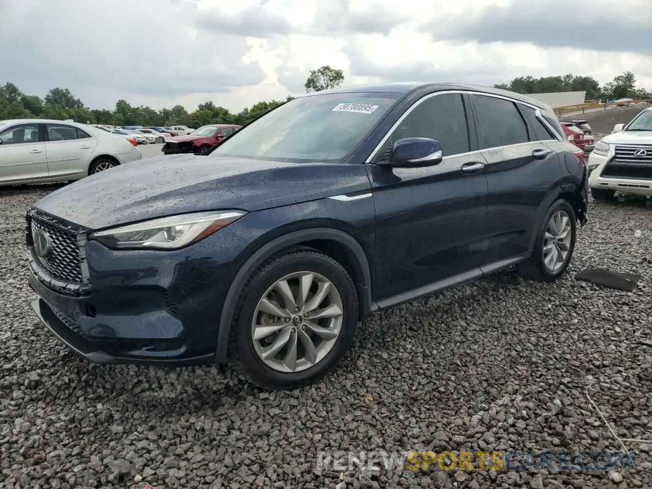 1 Photograph of a damaged car 3PCAJ5M10KF147330 INFINITI QX50 2019