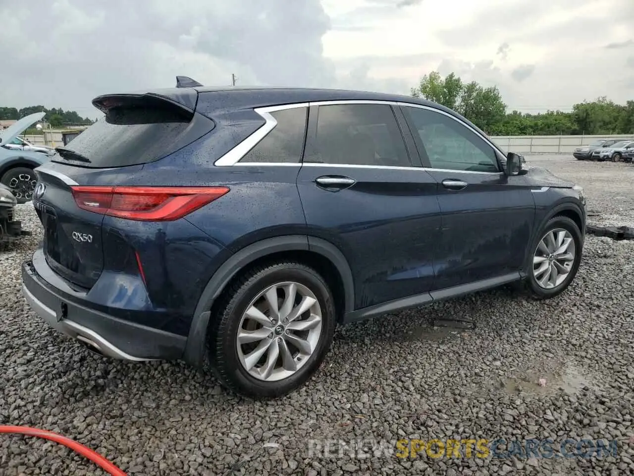 3 Photograph of a damaged car 3PCAJ5M10KF147330 INFINITI QX50 2019