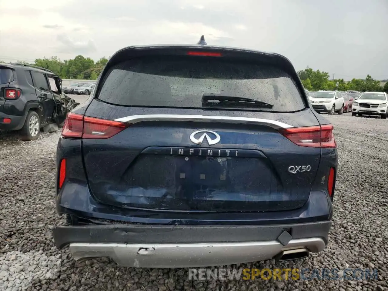 6 Photograph of a damaged car 3PCAJ5M10KF147330 INFINITI QX50 2019