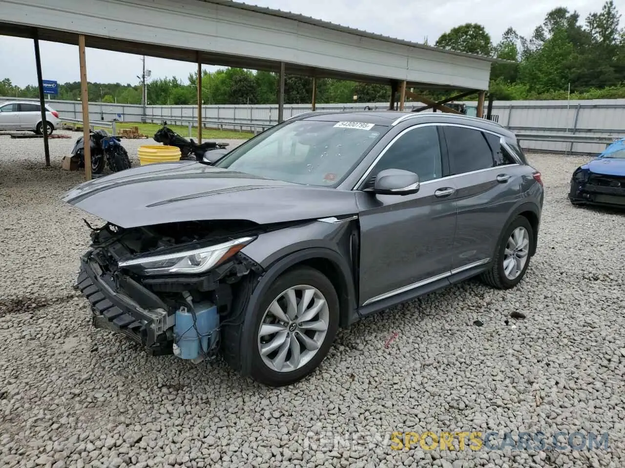 1 Photograph of a damaged car 3PCAJ5M11KF115180 INFINITI QX50 2019