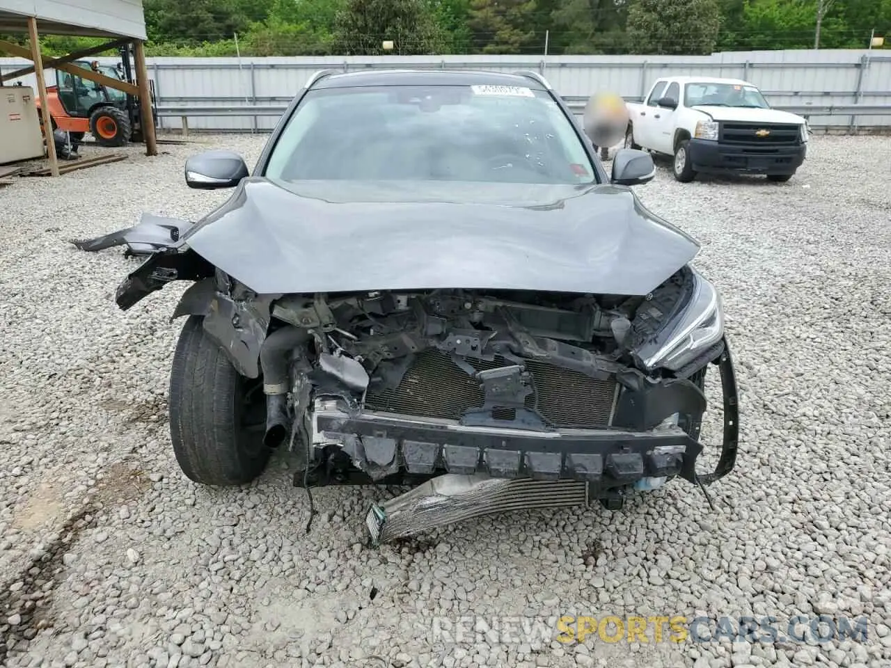 5 Photograph of a damaged car 3PCAJ5M11KF115180 INFINITI QX50 2019
