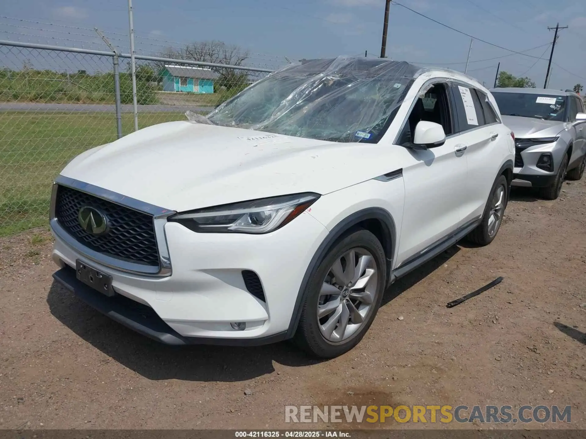 2 Photograph of a damaged car 3PCAJ5M11KF145988 INFINITI QX50 2019