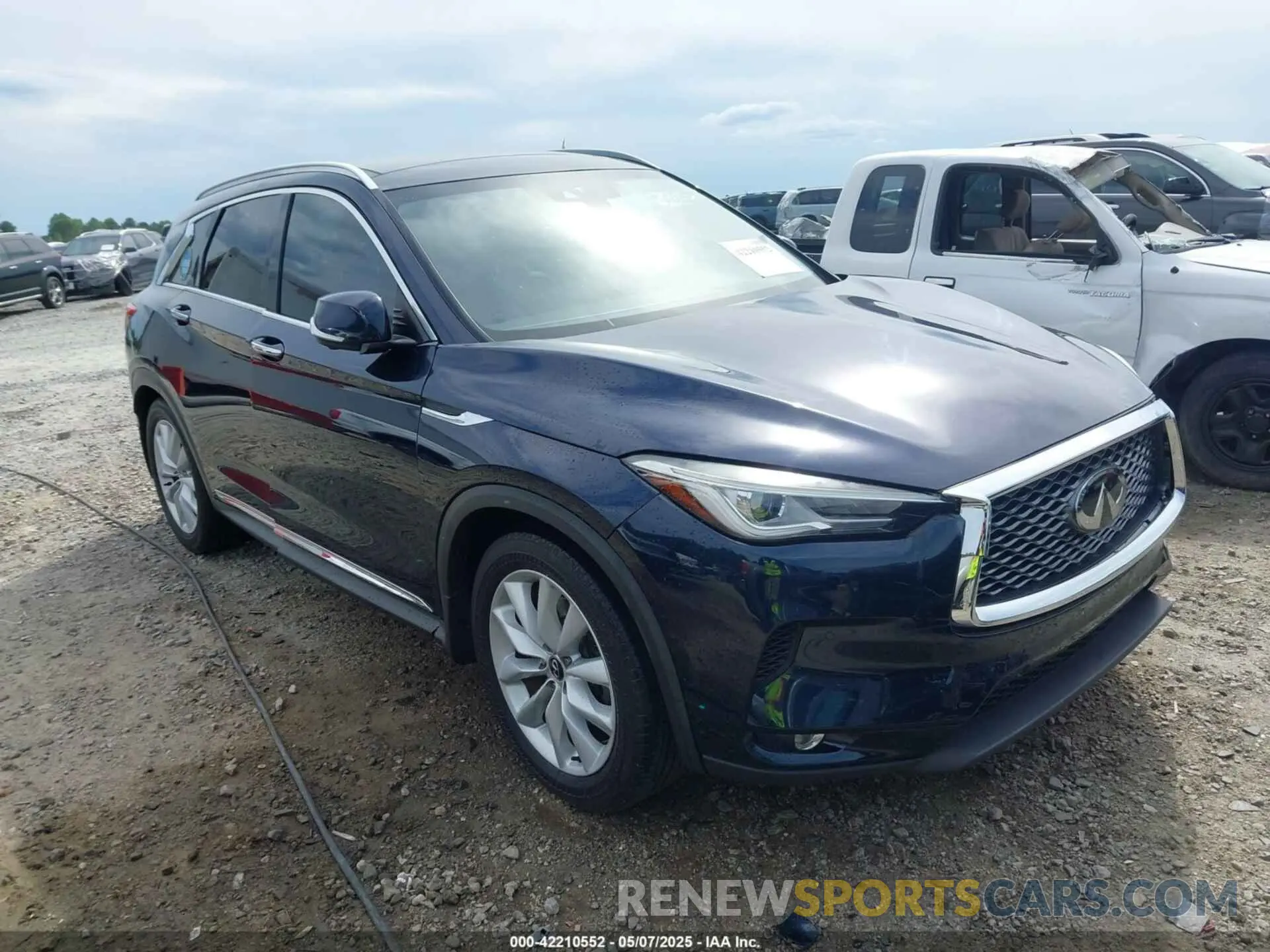 1 Photograph of a damaged car 3PCAJ5M12KF118394 INFINITI QX50 2019