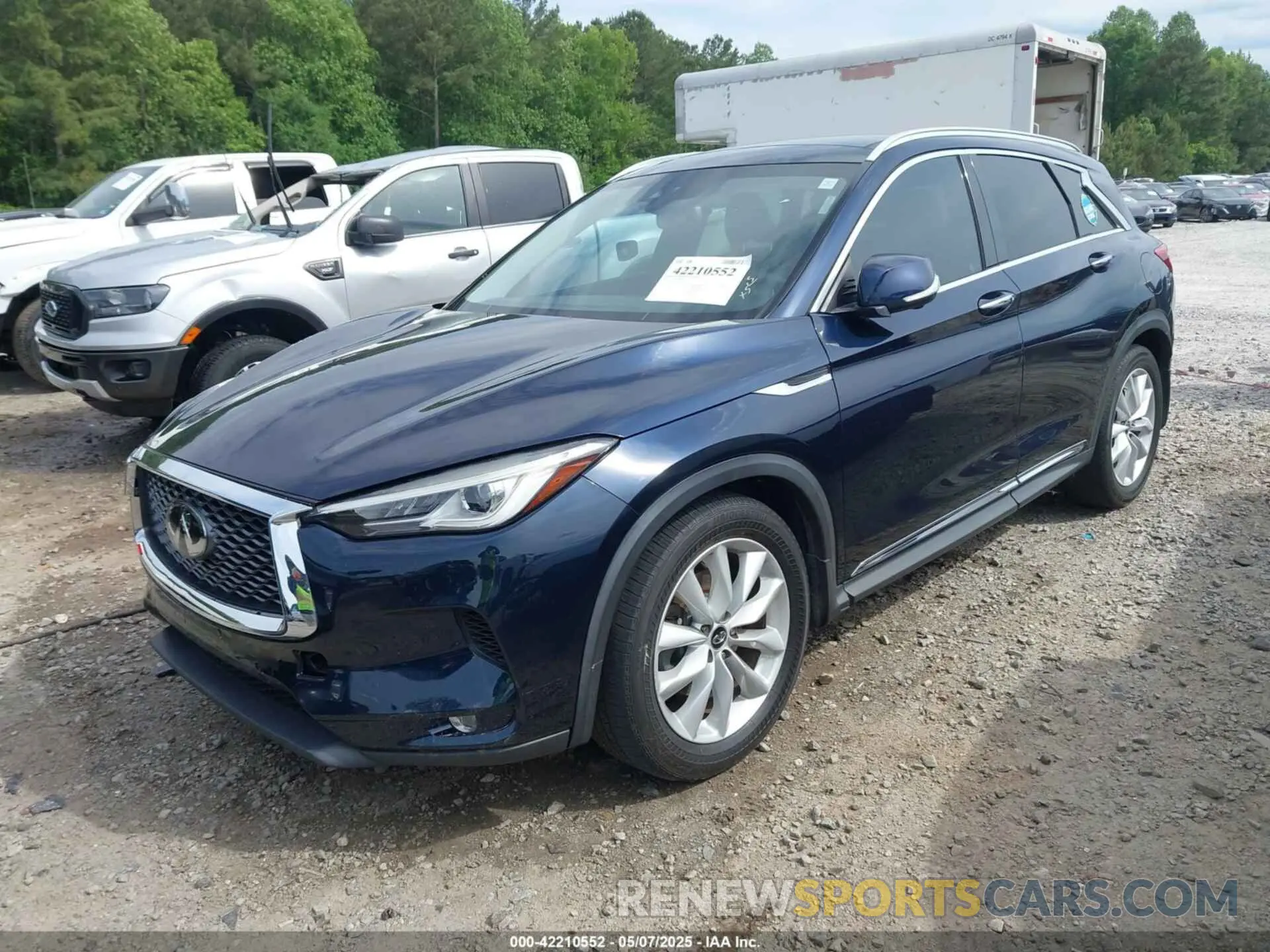 2 Photograph of a damaged car 3PCAJ5M12KF118394 INFINITI QX50 2019