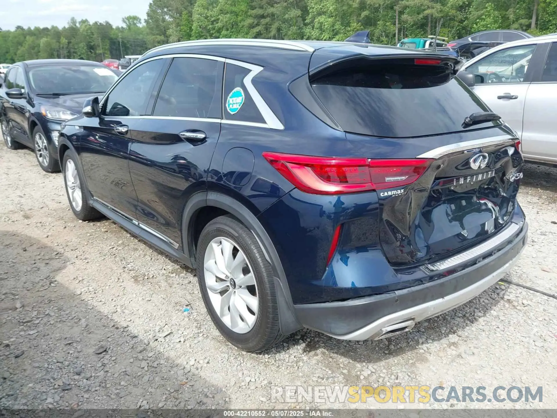 3 Photograph of a damaged car 3PCAJ5M12KF118394 INFINITI QX50 2019
