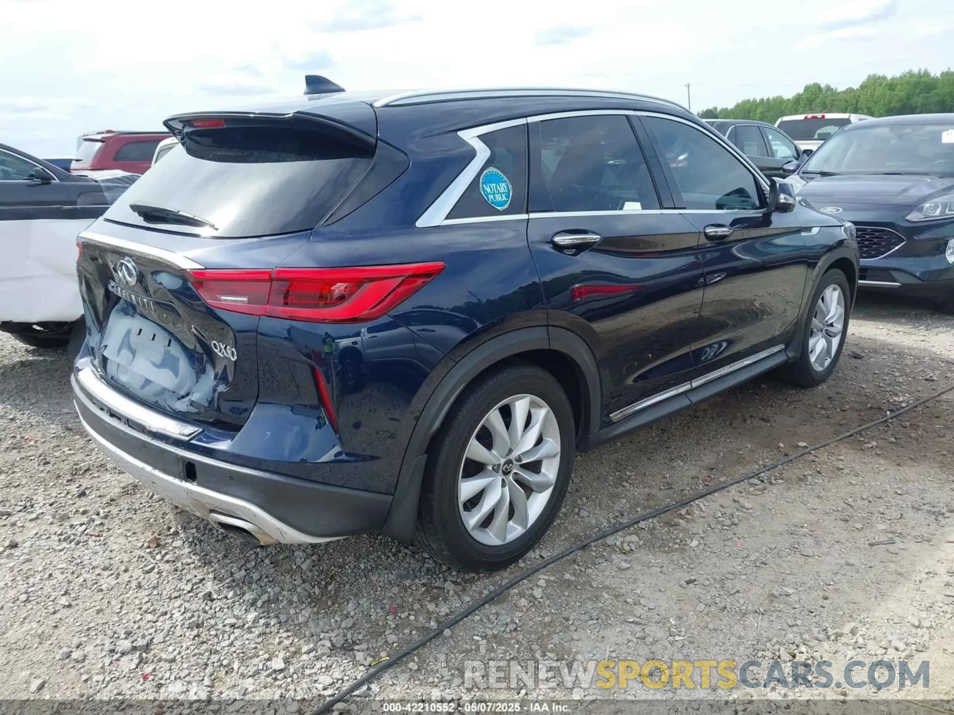 4 Photograph of a damaged car 3PCAJ5M12KF118394 INFINITI QX50 2019