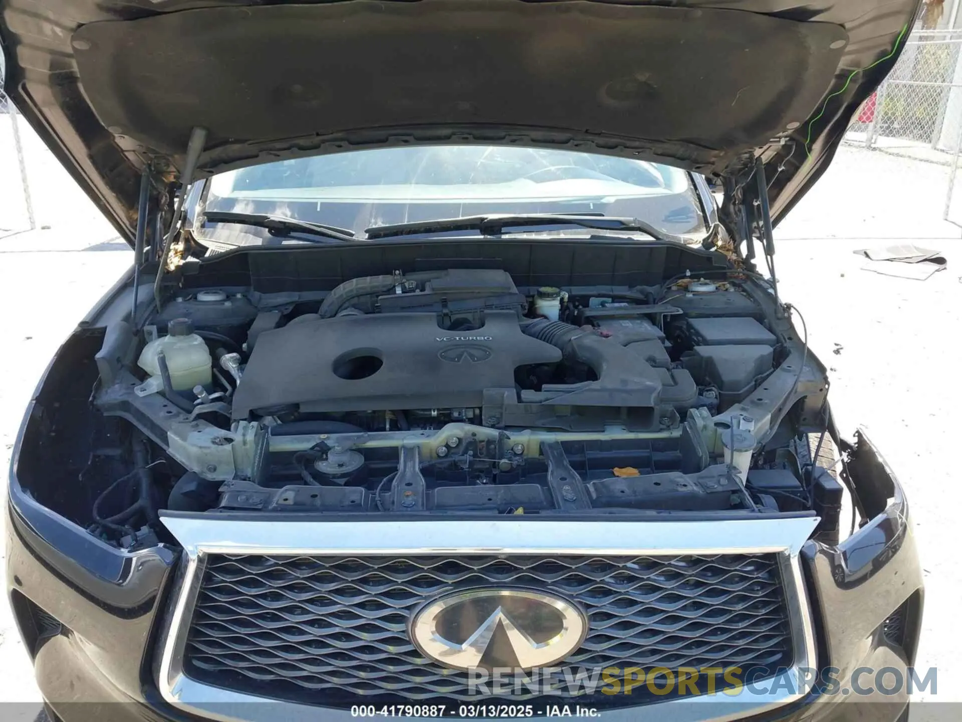 10 Photograph of a damaged car 3PCAJ5M12KF122087 INFINITI QX50 2019