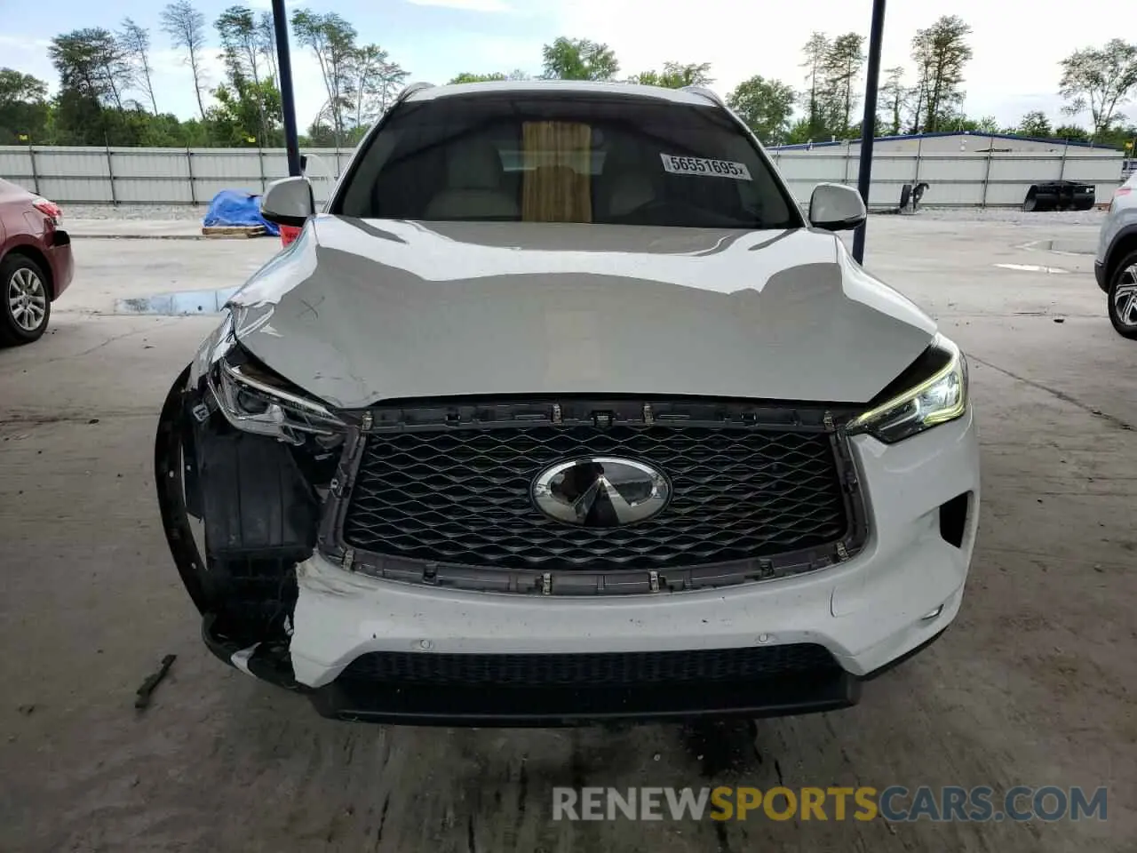 5 Photograph of a damaged car 3PCAJ5M13KF108943 INFINITI QX50 2019