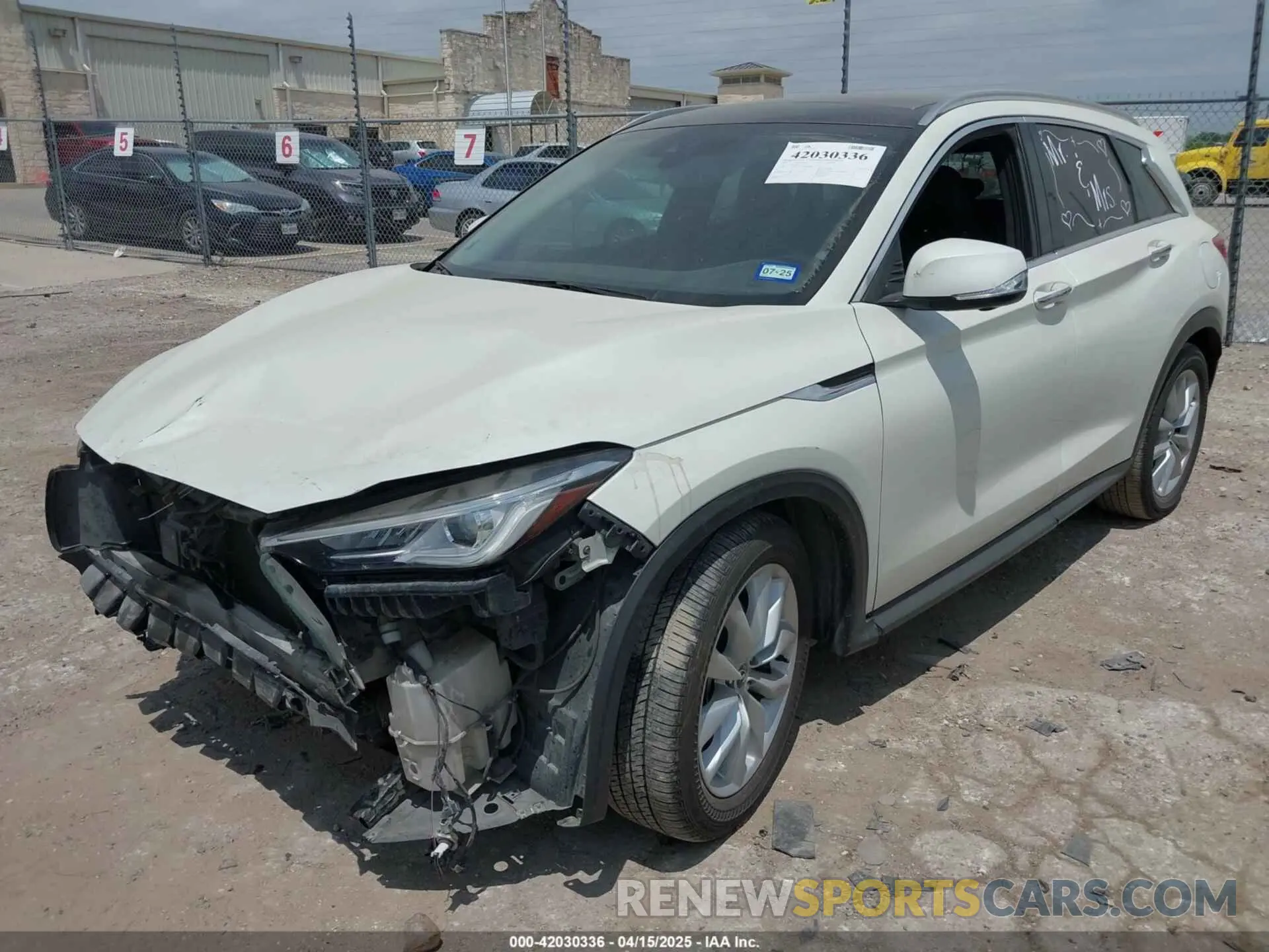 2 Photograph of a damaged car 3PCAJ5M13KF111468 INFINITI QX50 2019