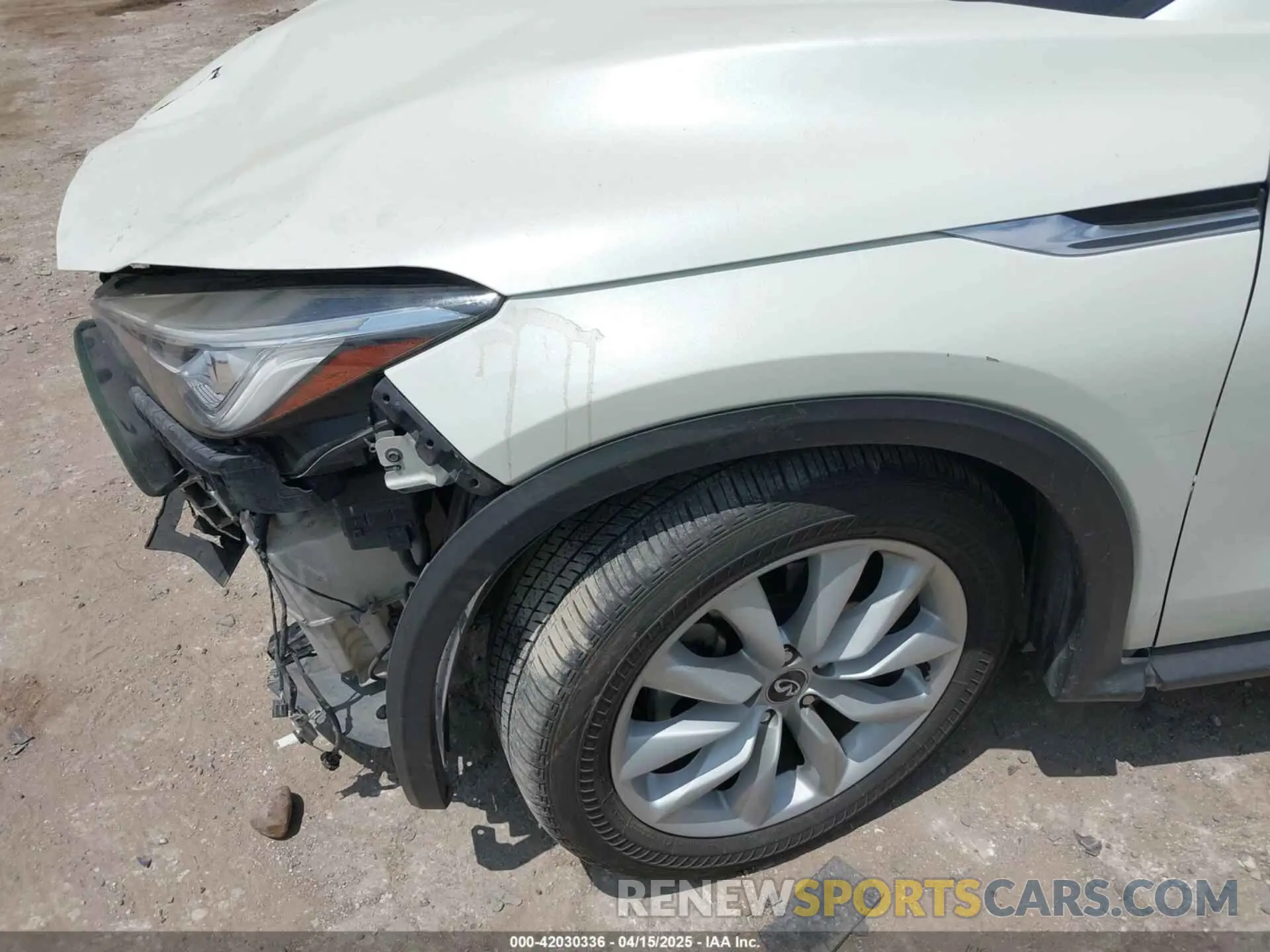 6 Photograph of a damaged car 3PCAJ5M13KF111468 INFINITI QX50 2019