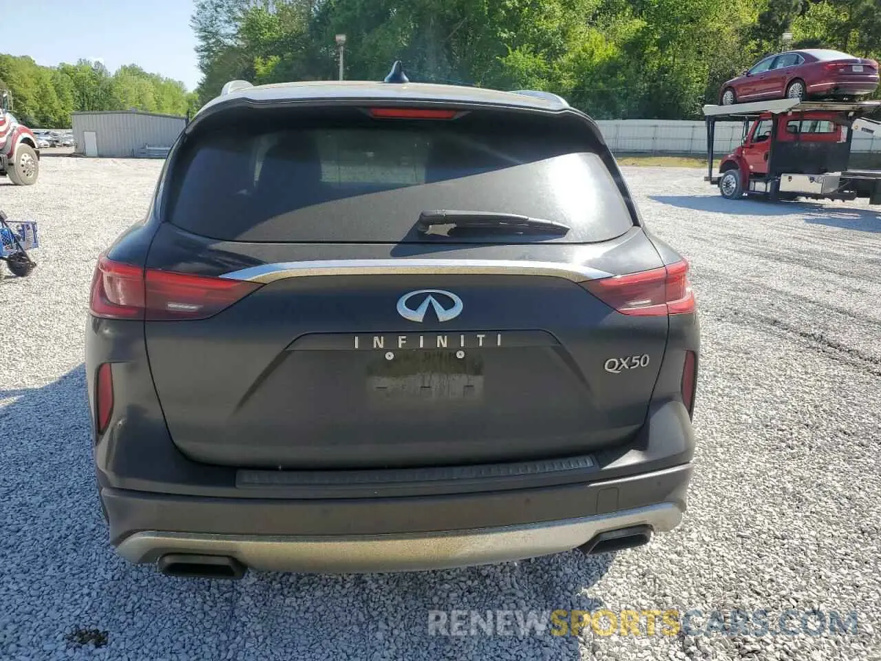 6 Photograph of a damaged car 3PCAJ5M13KF123152 INFINITI QX50 2019