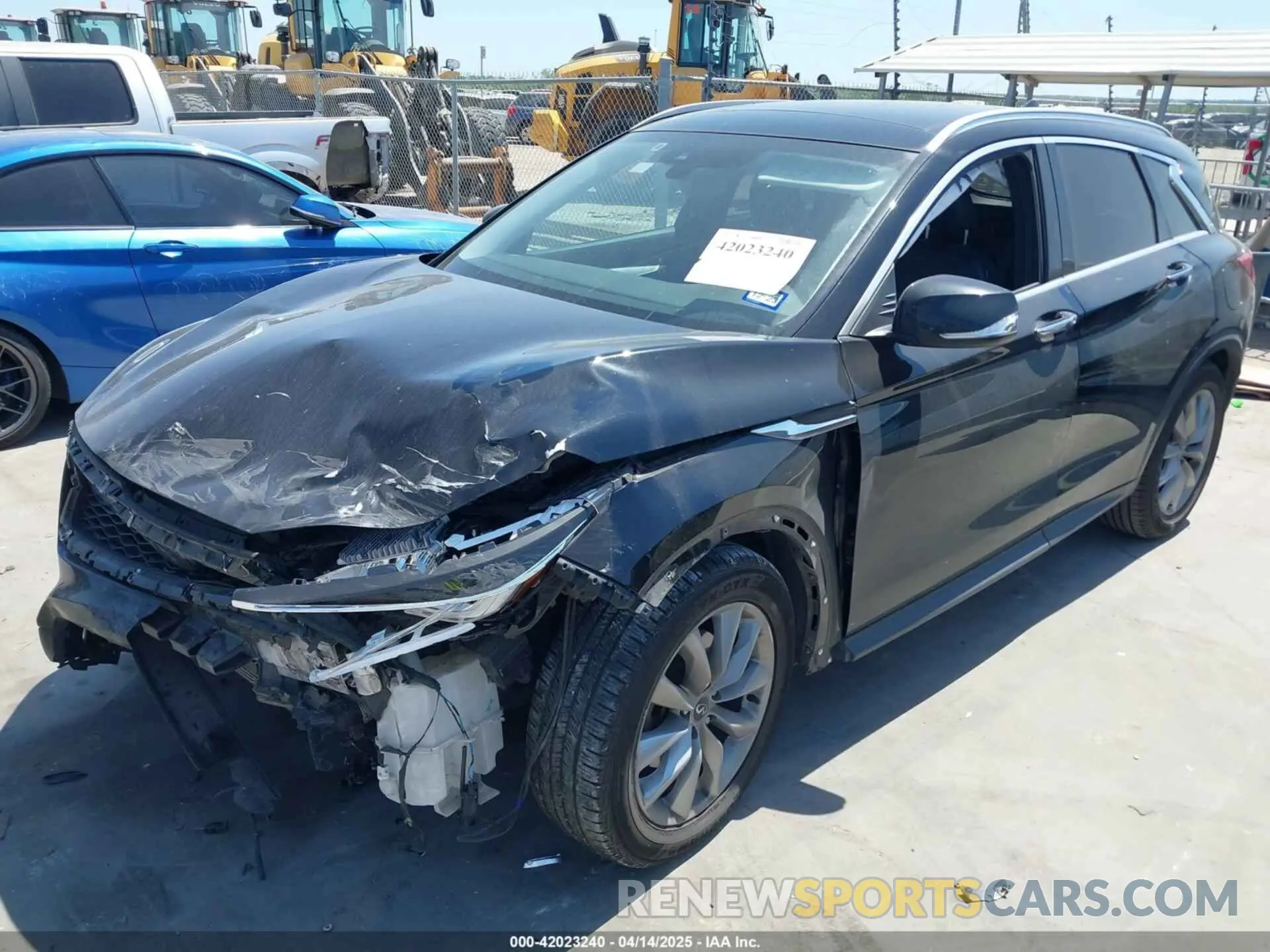 2 Photograph of a damaged car 3PCAJ5M13KF130893 INFINITI QX50 2019