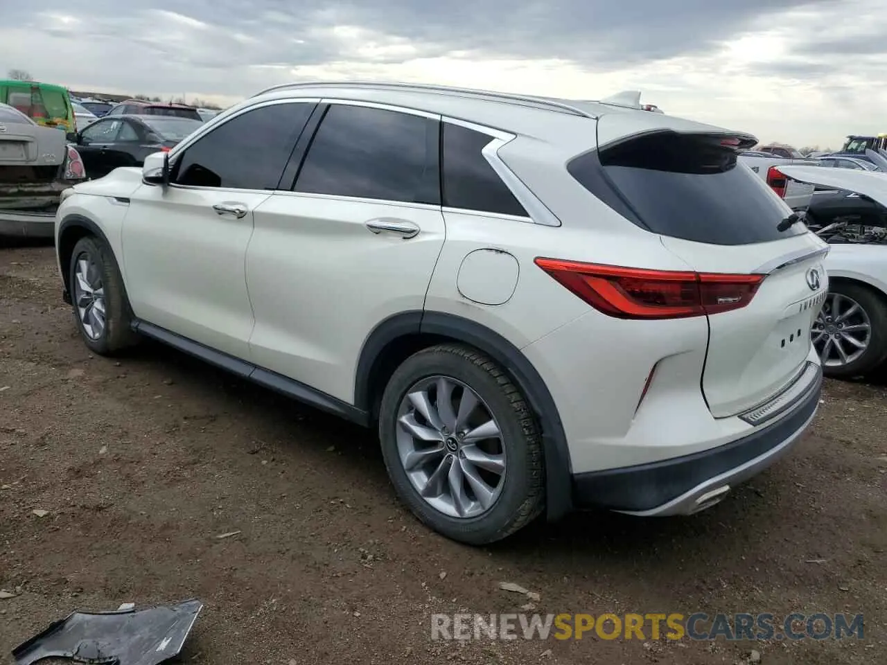 2 Photograph of a damaged car 3PCAJ5M13KF137147 INFINITI QX50 2019