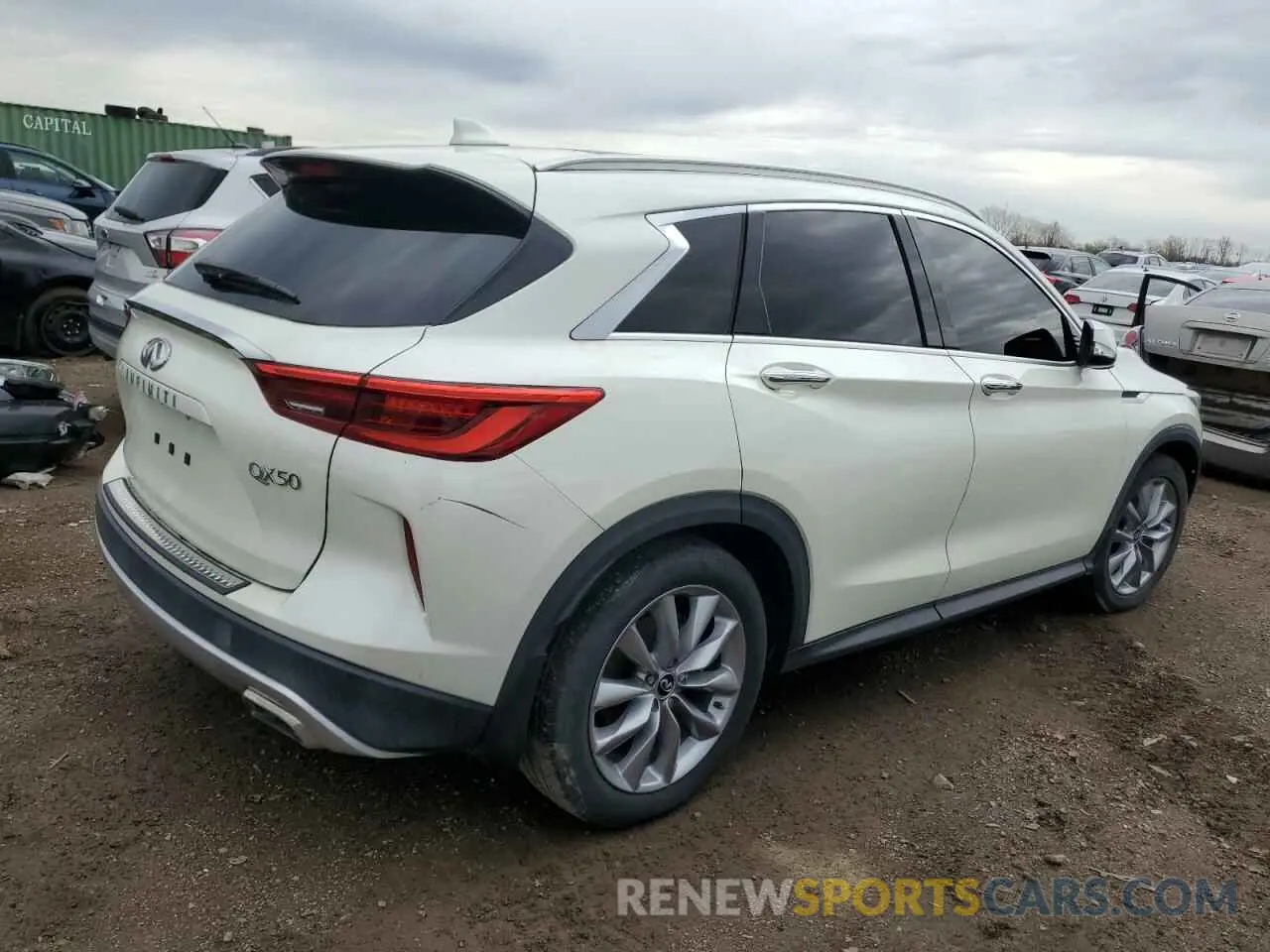 3 Photograph of a damaged car 3PCAJ5M13KF137147 INFINITI QX50 2019