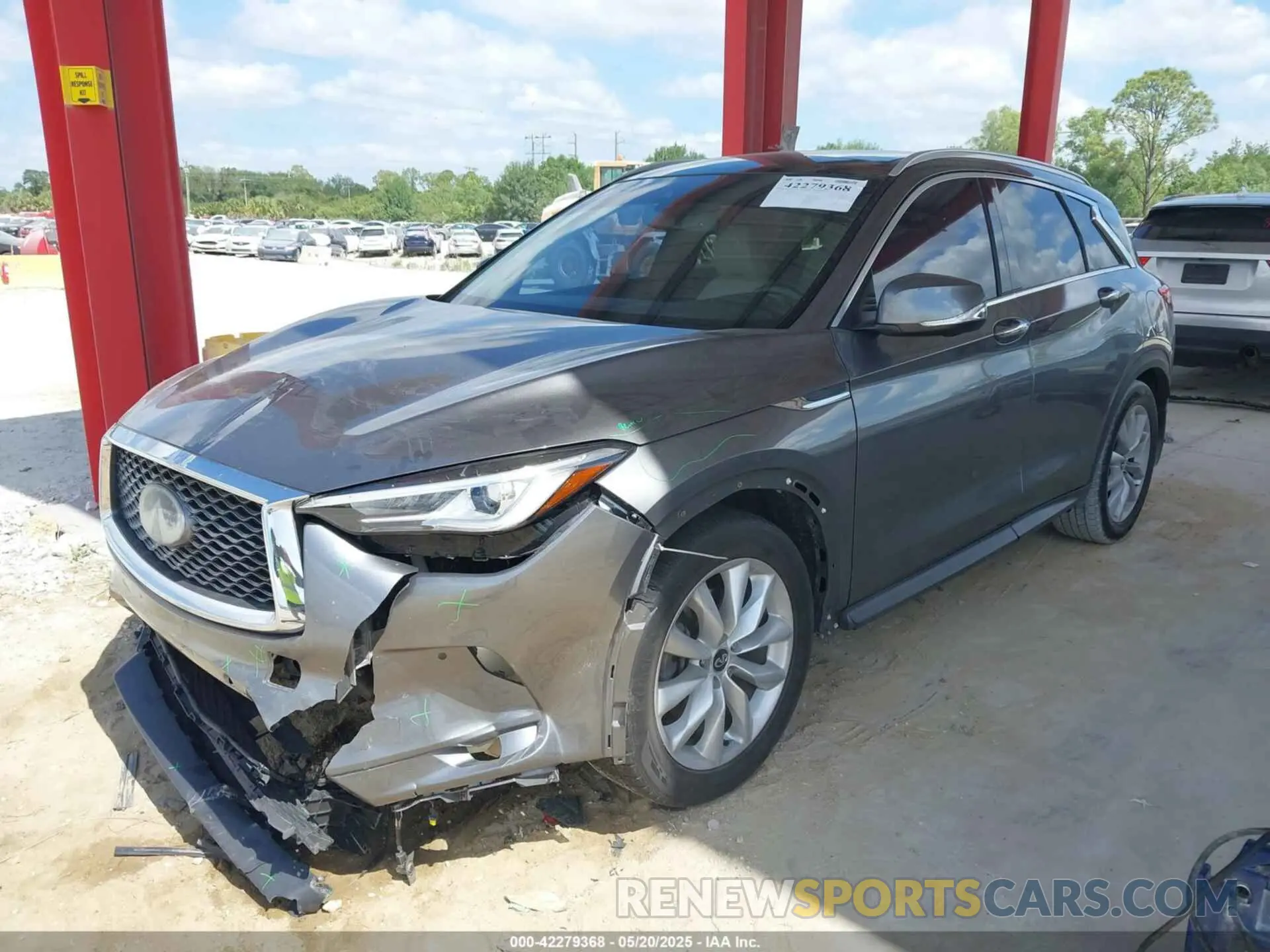 2 Photograph of a damaged car 3PCAJ5M14KF107297 INFINITI QX50 2019