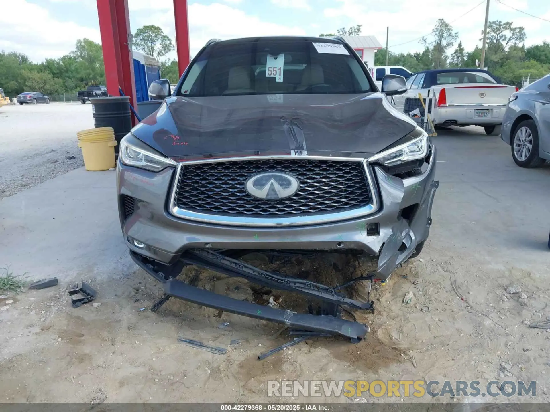 6 Photograph of a damaged car 3PCAJ5M14KF107297 INFINITI QX50 2019