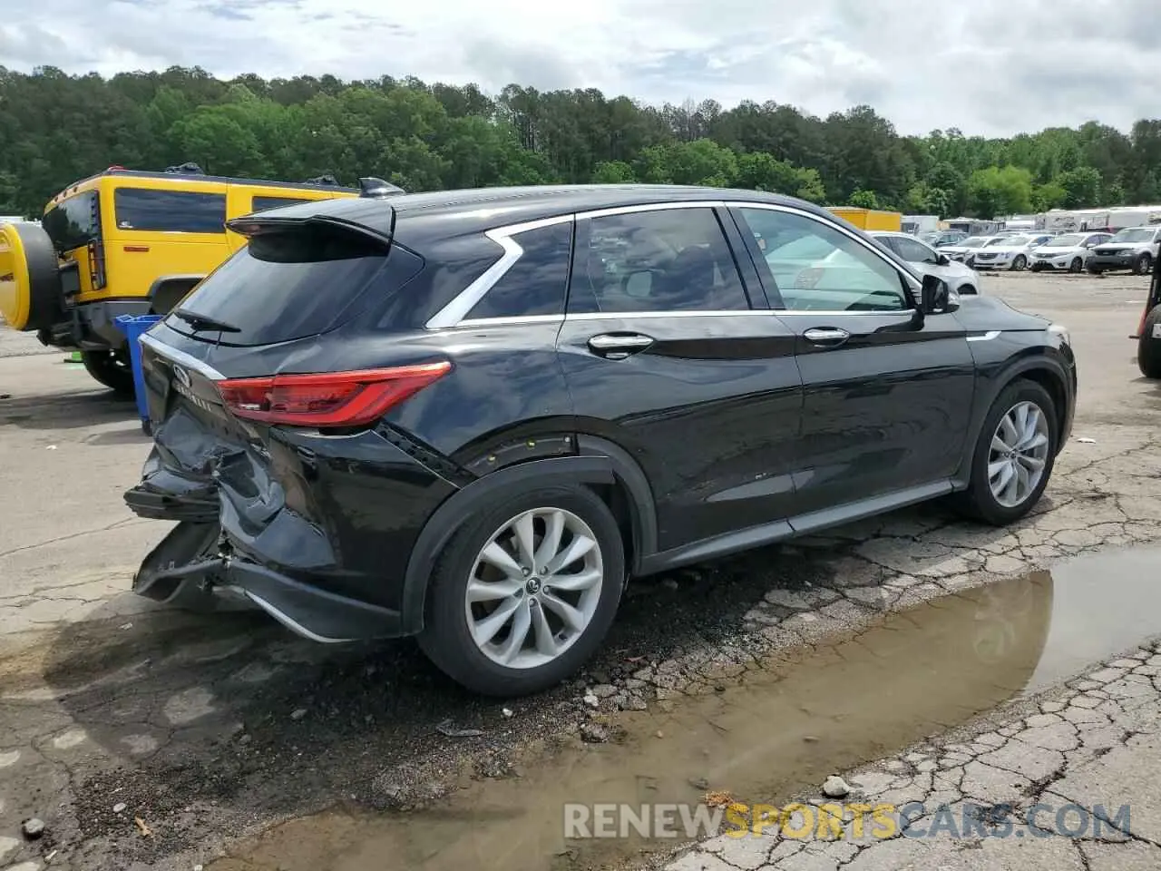 3 Photograph of a damaged car 3PCAJ5M14KF110135 INFINITI QX50 2019
