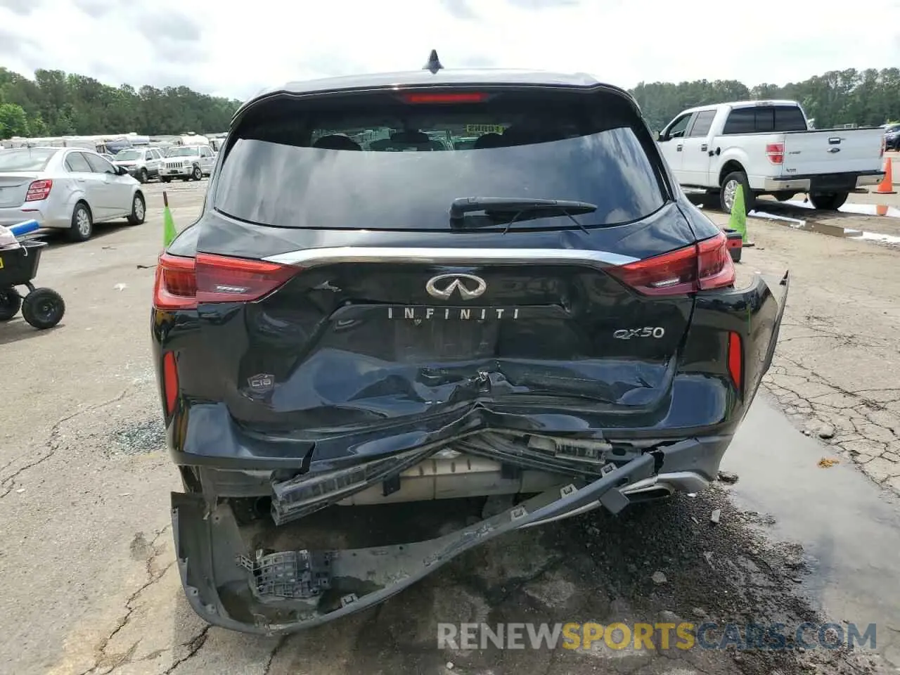 6 Photograph of a damaged car 3PCAJ5M14KF110135 INFINITI QX50 2019