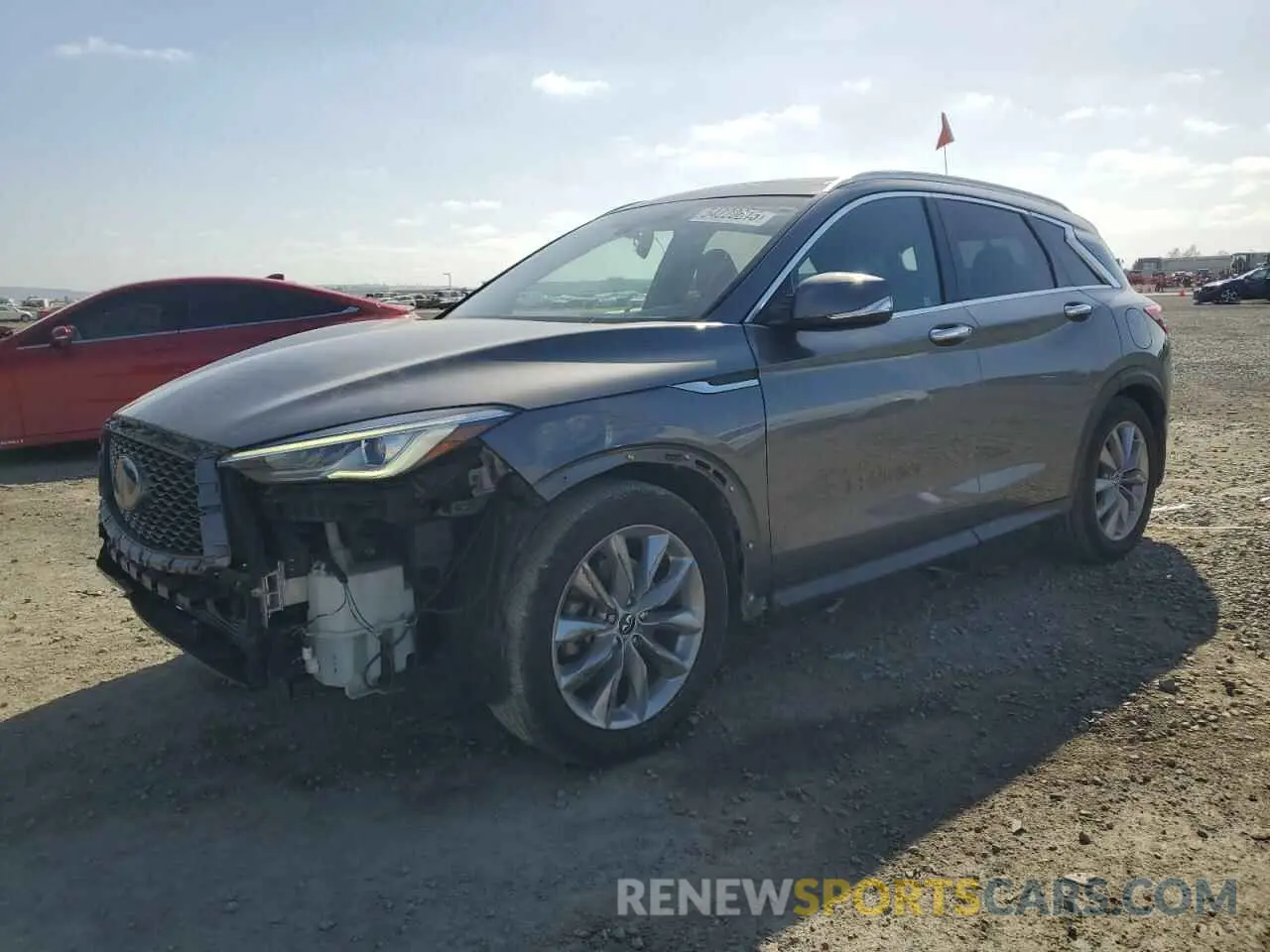 1 Photograph of a damaged car 3PCAJ5M14KF133530 INFINITI QX50 2019