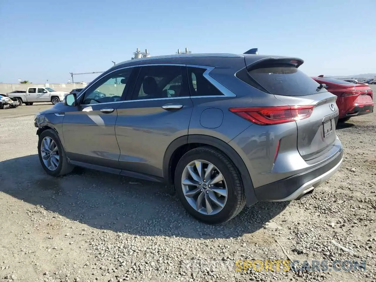 2 Photograph of a damaged car 3PCAJ5M14KF133530 INFINITI QX50 2019