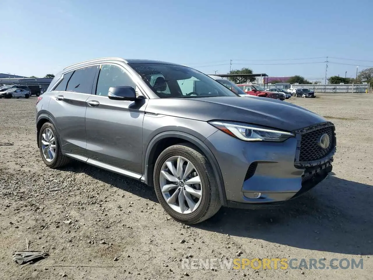 4 Photograph of a damaged car 3PCAJ5M14KF133530 INFINITI QX50 2019