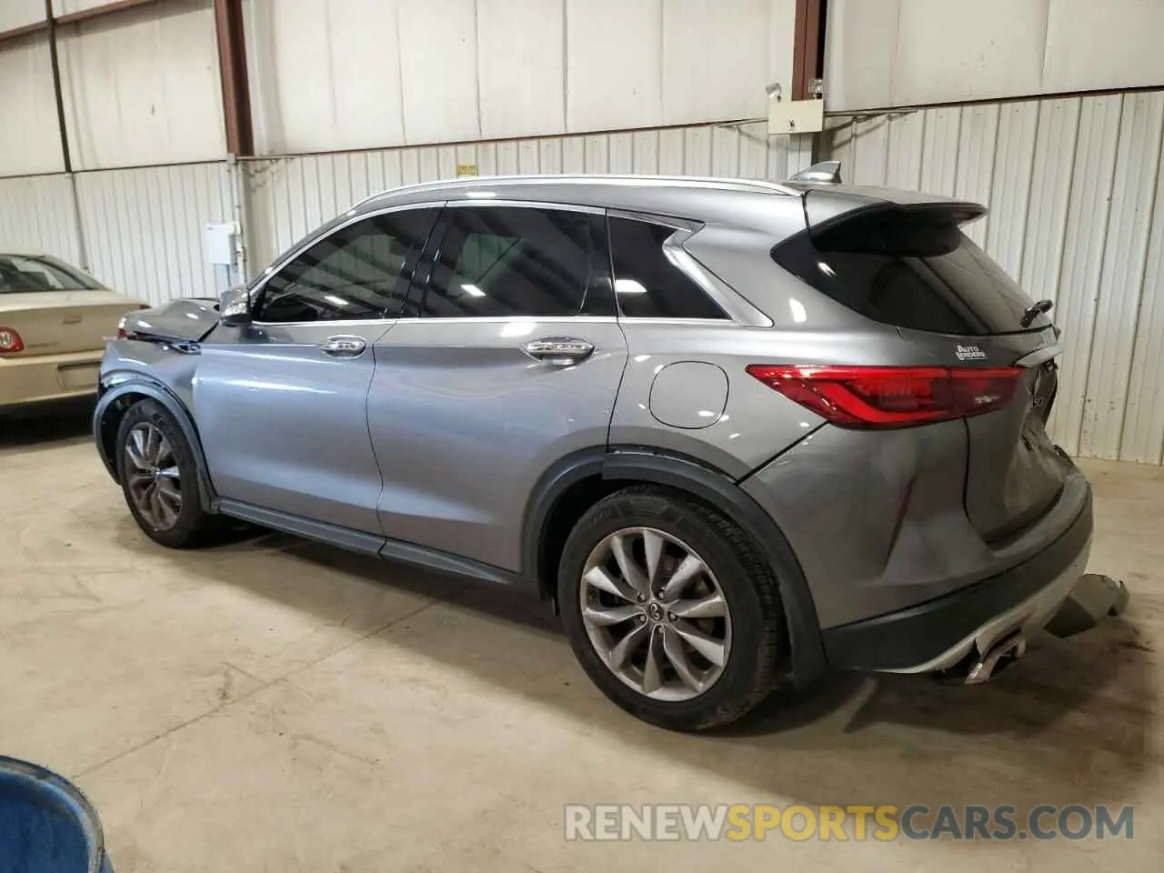 2 Photograph of a damaged car 3PCAJ5M14KF137318 INFINITI QX50 2019
