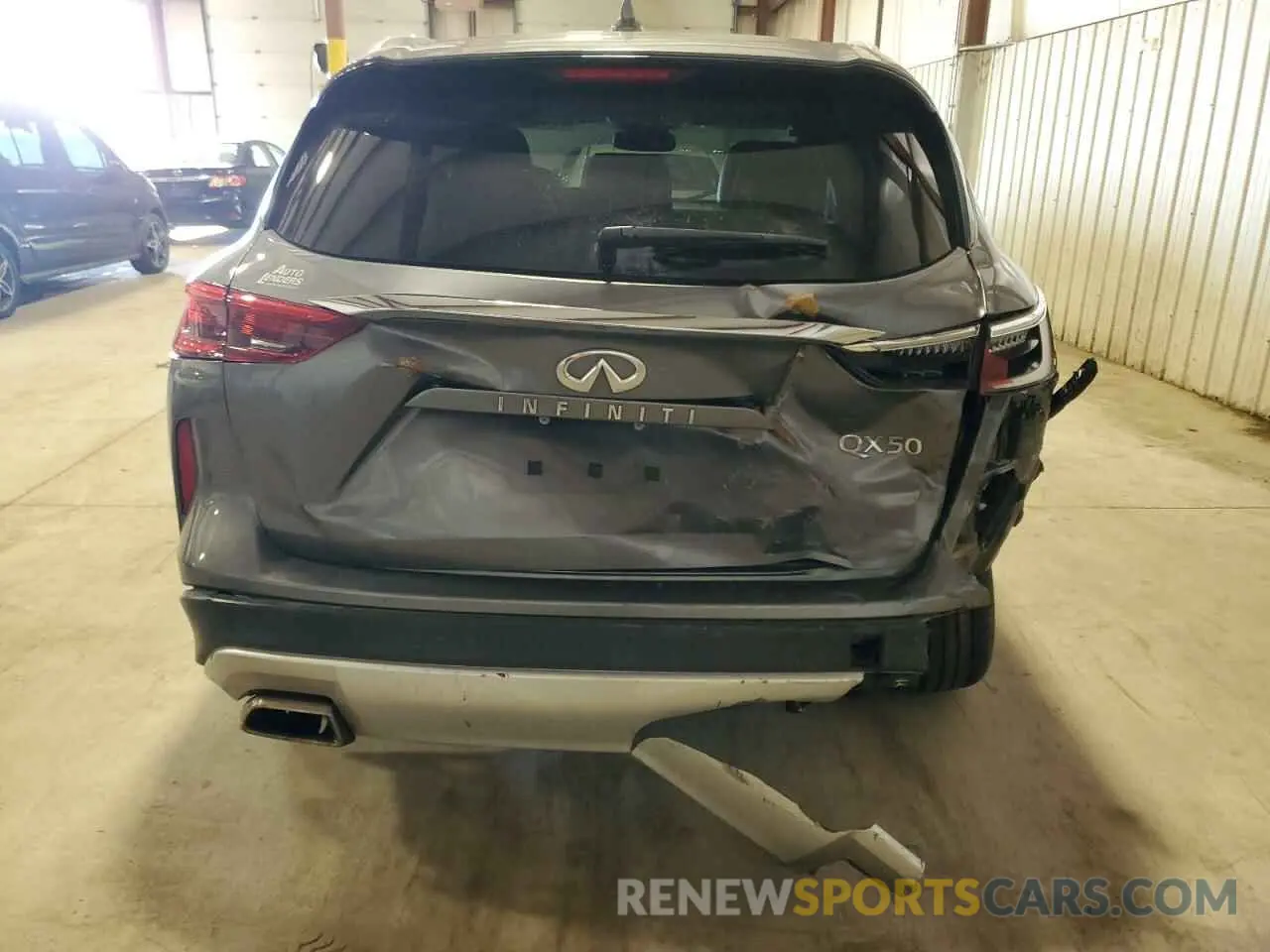 6 Photograph of a damaged car 3PCAJ5M14KF137318 INFINITI QX50 2019