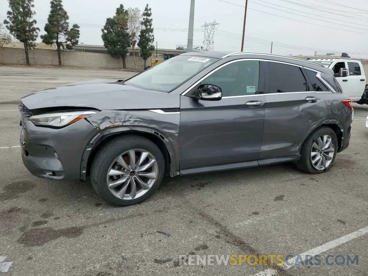 1 Photograph of a damaged car 3PCAJ5M15KF113075 INFINITI QX50 2019