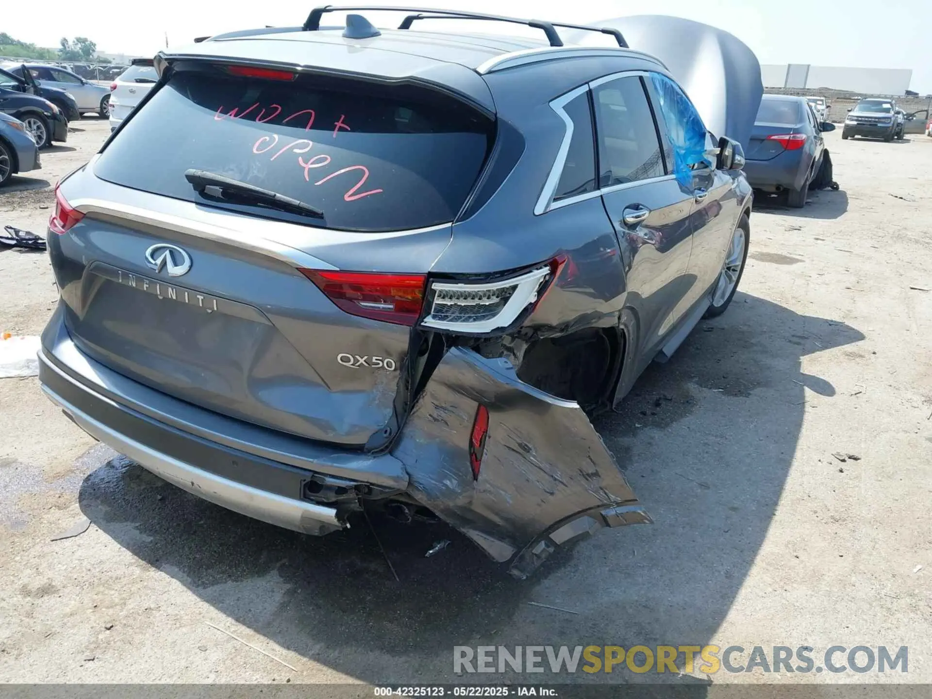 6 Photograph of a damaged car 3PCAJ5M15KF124724 INFINITI QX50 2019