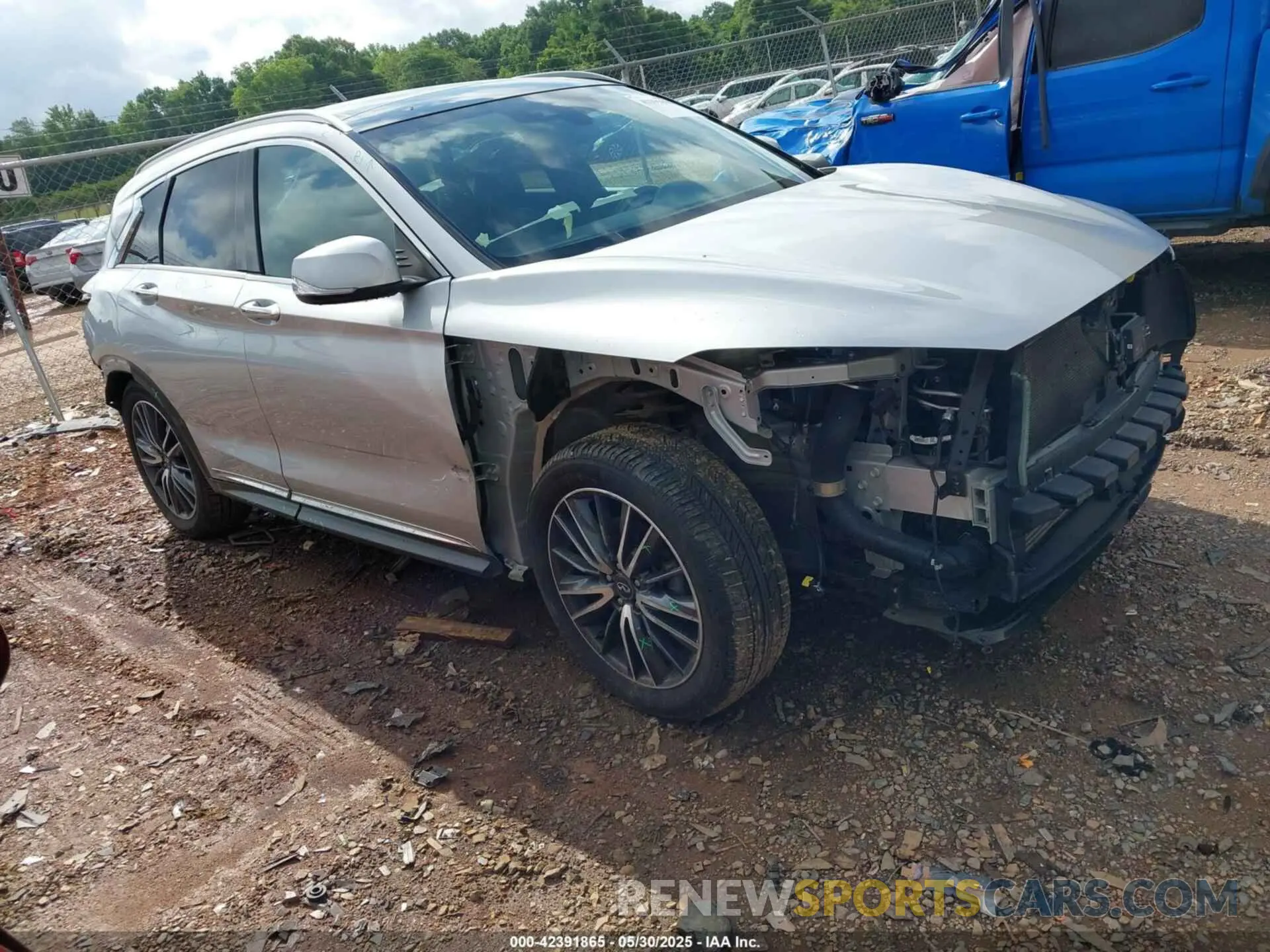 1 Photograph of a damaged car 3PCAJ5M15KF147078 INFINITI QX50 2019