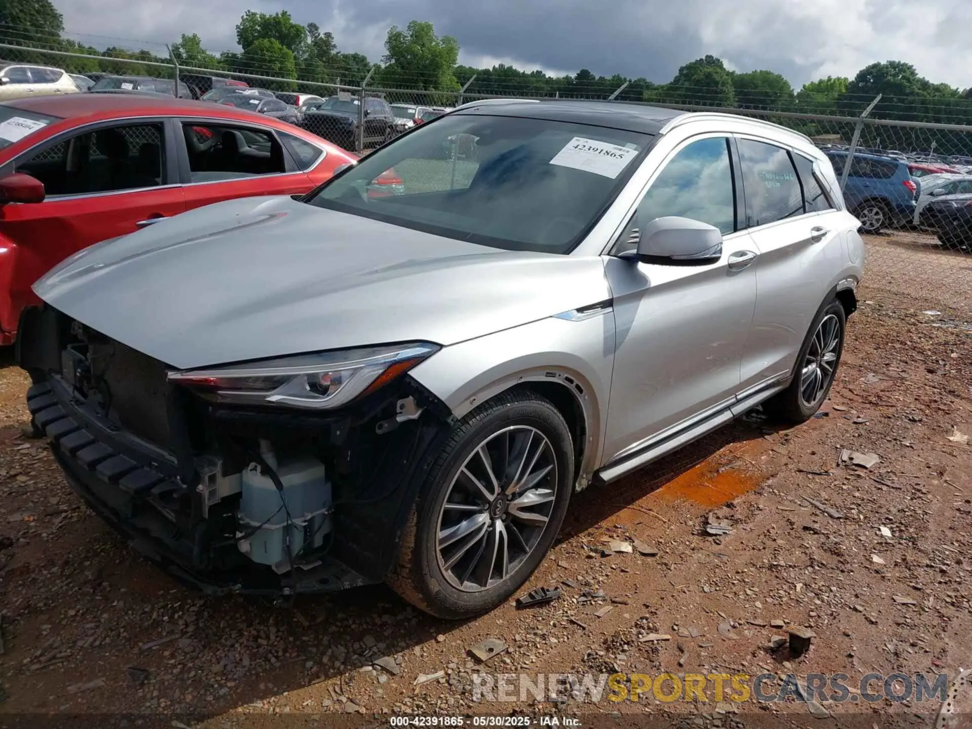 2 Photograph of a damaged car 3PCAJ5M15KF147078 INFINITI QX50 2019
