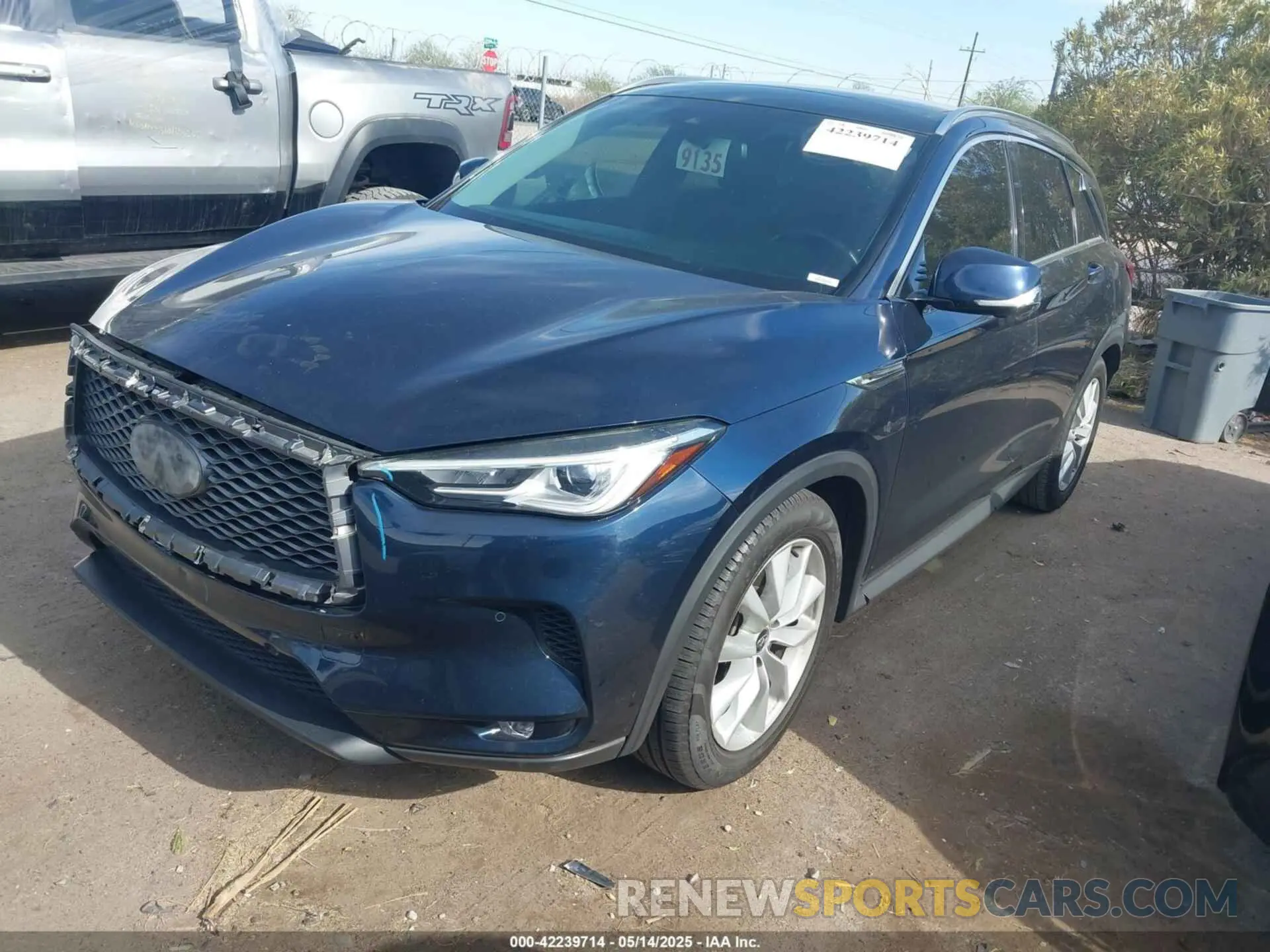 2 Photograph of a damaged car 3PCAJ5M16KF104787 INFINITI QX50 2019