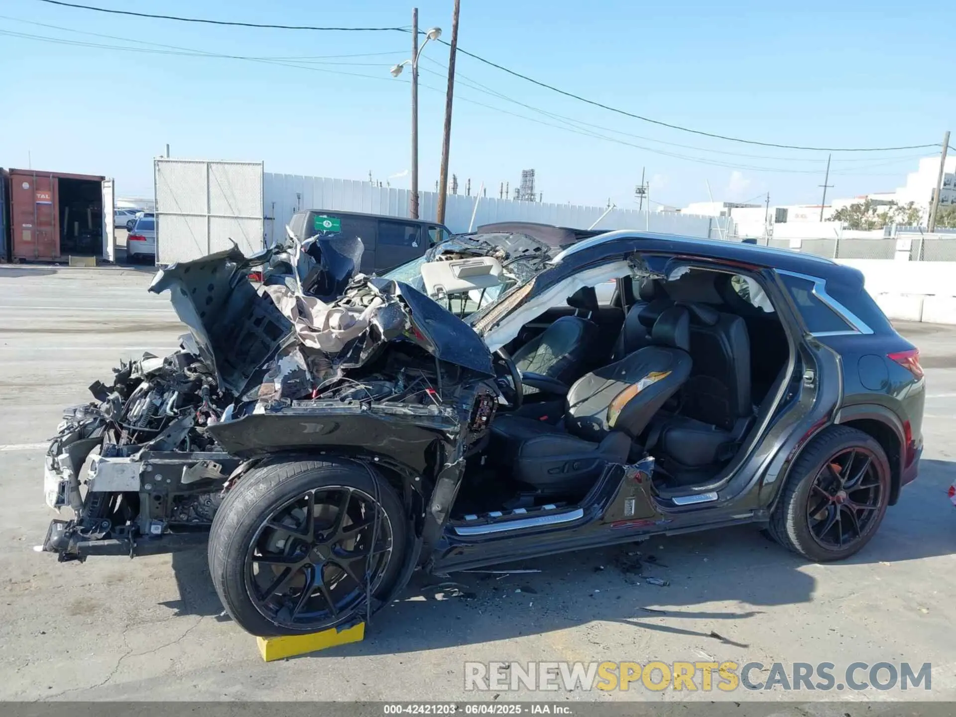 6 Photograph of a damaged car 3PCAJ5M16KF116275 INFINITI QX50 2019