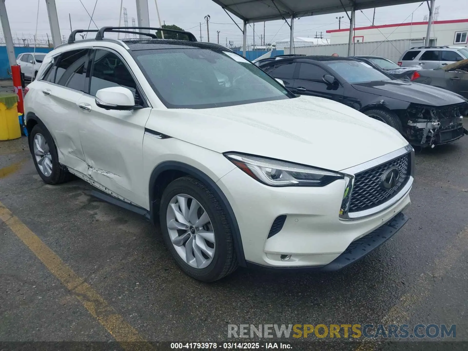 1 Photograph of a damaged car 3PCAJ5M16KF116521 INFINITI QX50 2019