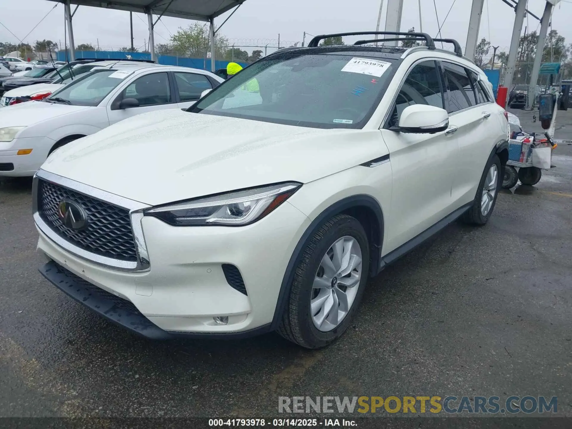 2 Photograph of a damaged car 3PCAJ5M16KF116521 INFINITI QX50 2019