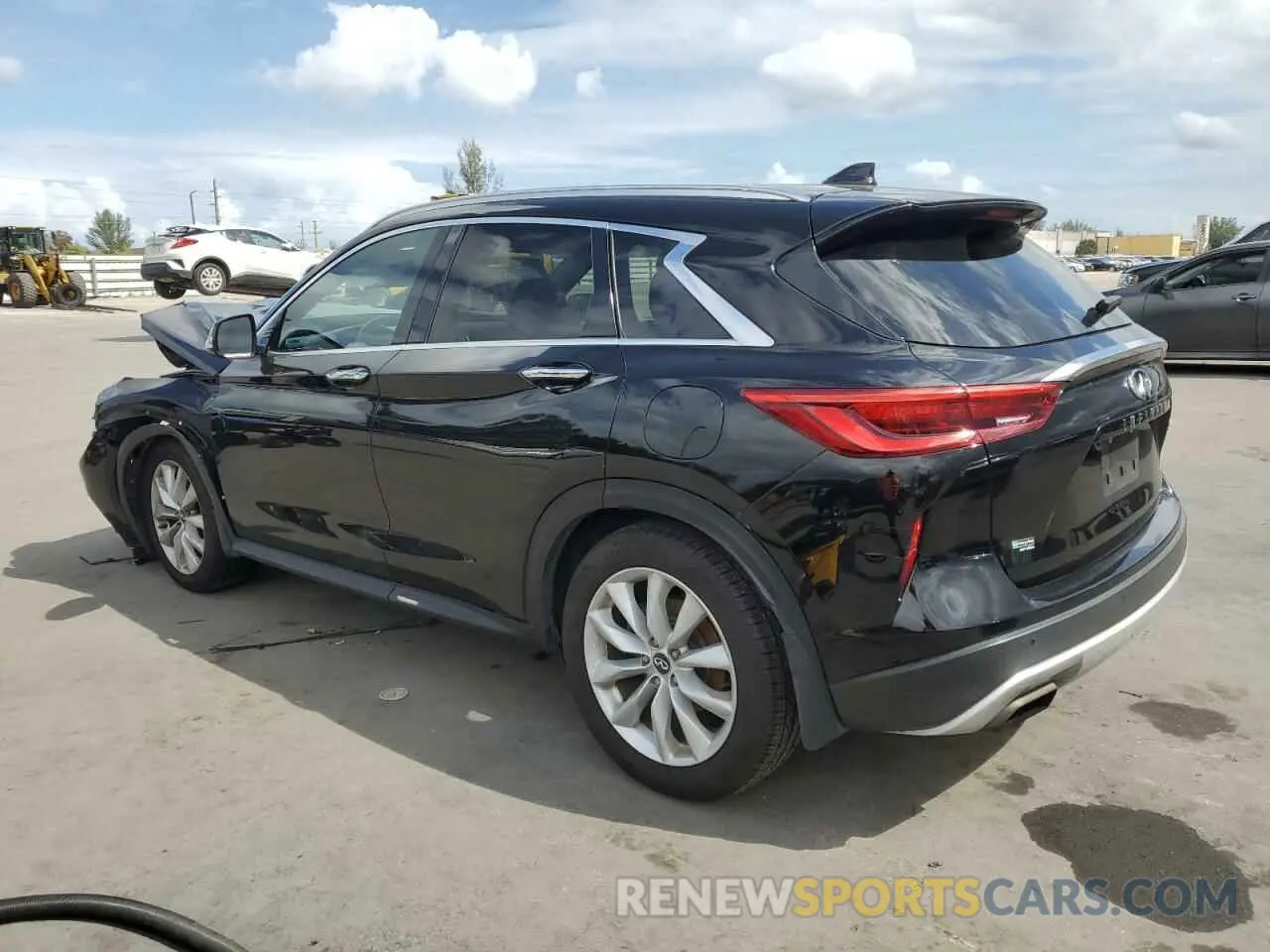 2 Photograph of a damaged car 3PCAJ5M16KF117748 INFINITI QX50 2019