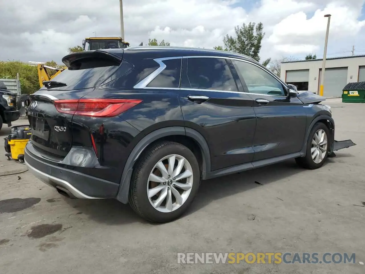 3 Photograph of a damaged car 3PCAJ5M16KF117748 INFINITI QX50 2019