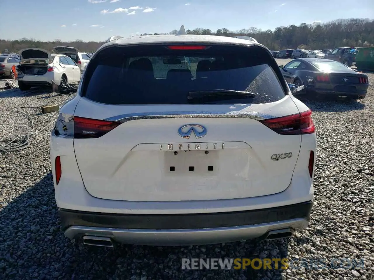 6 Photograph of a damaged car 3PCAJ5M16KF128507 INFINITI QX50 2019