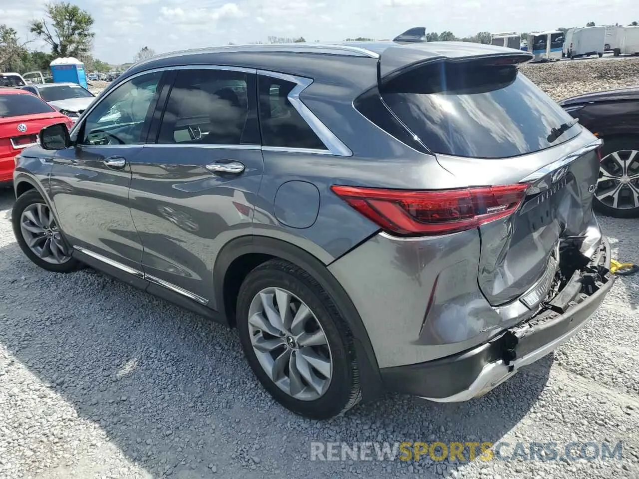 2 Photograph of a damaged car 3PCAJ5M16KF133173 INFINITI QX50 2019