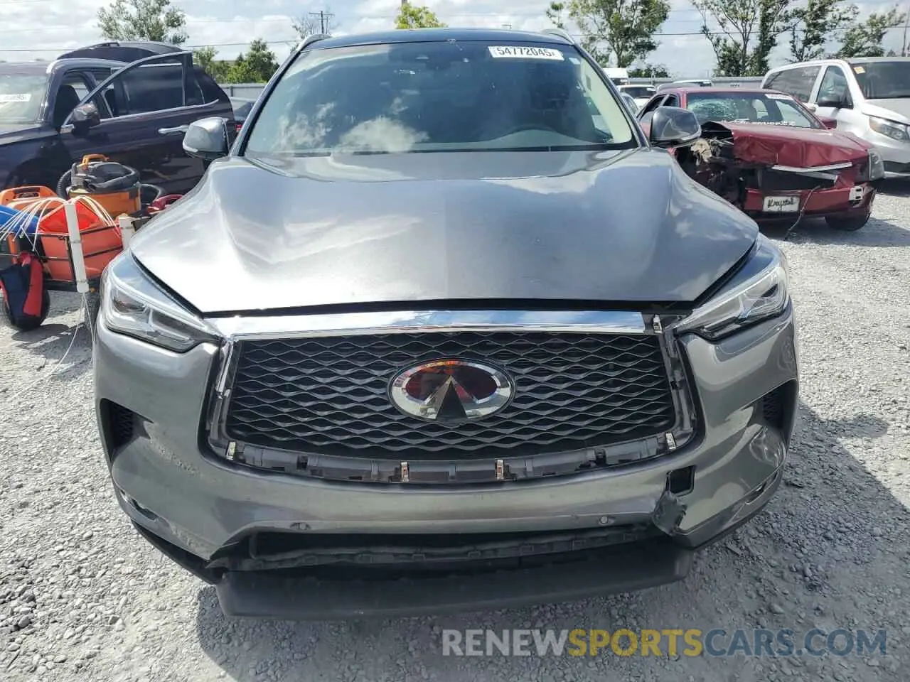 5 Photograph of a damaged car 3PCAJ5M16KF133173 INFINITI QX50 2019