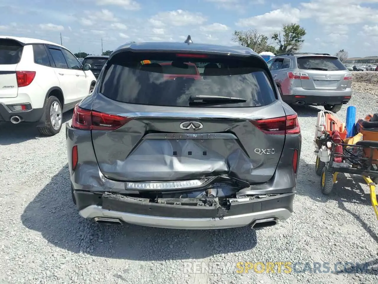6 Photograph of a damaged car 3PCAJ5M16KF133173 INFINITI QX50 2019