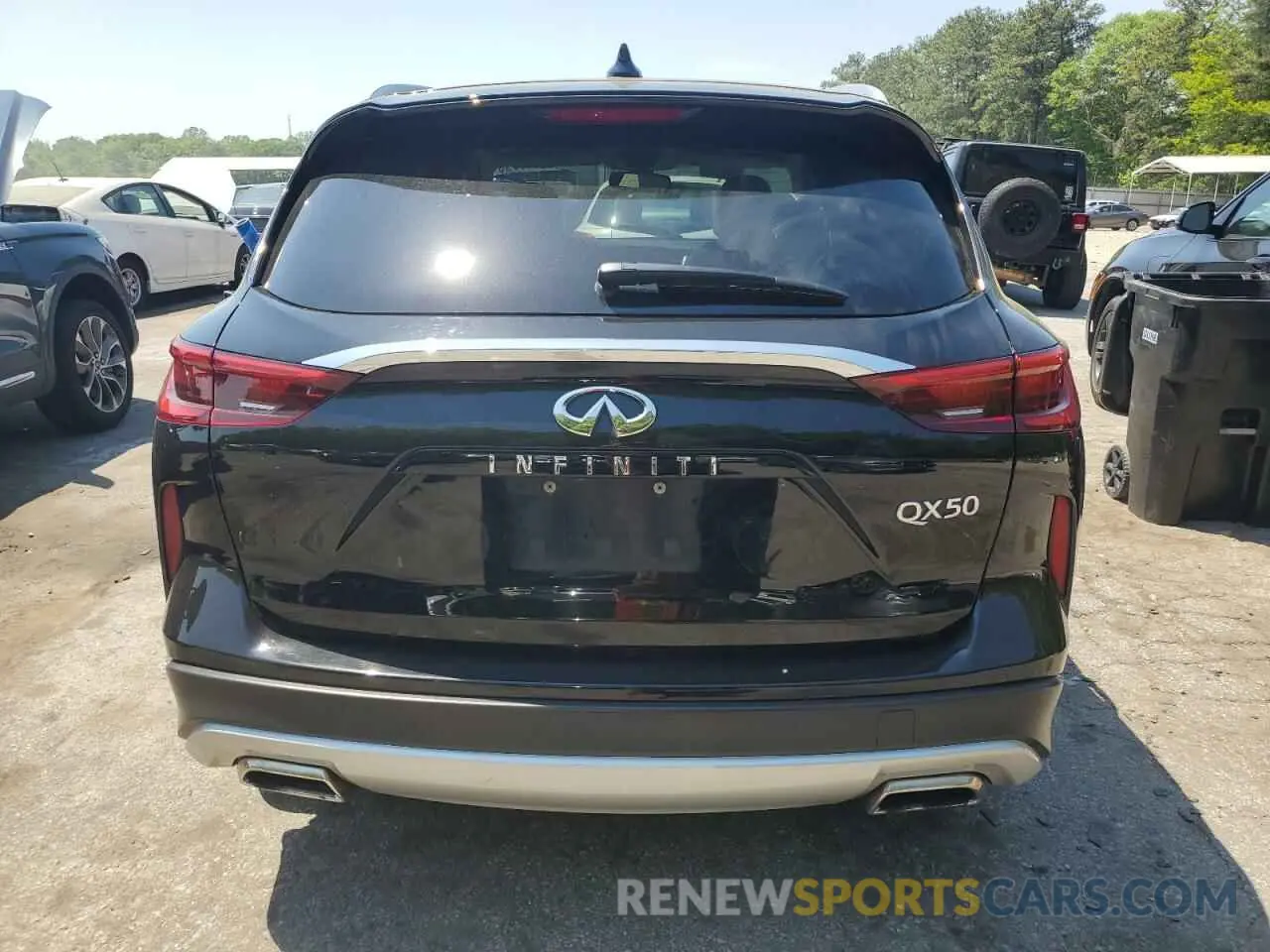 6 Photograph of a damaged car 3PCAJ5M16KF137918 INFINITI QX50 2019