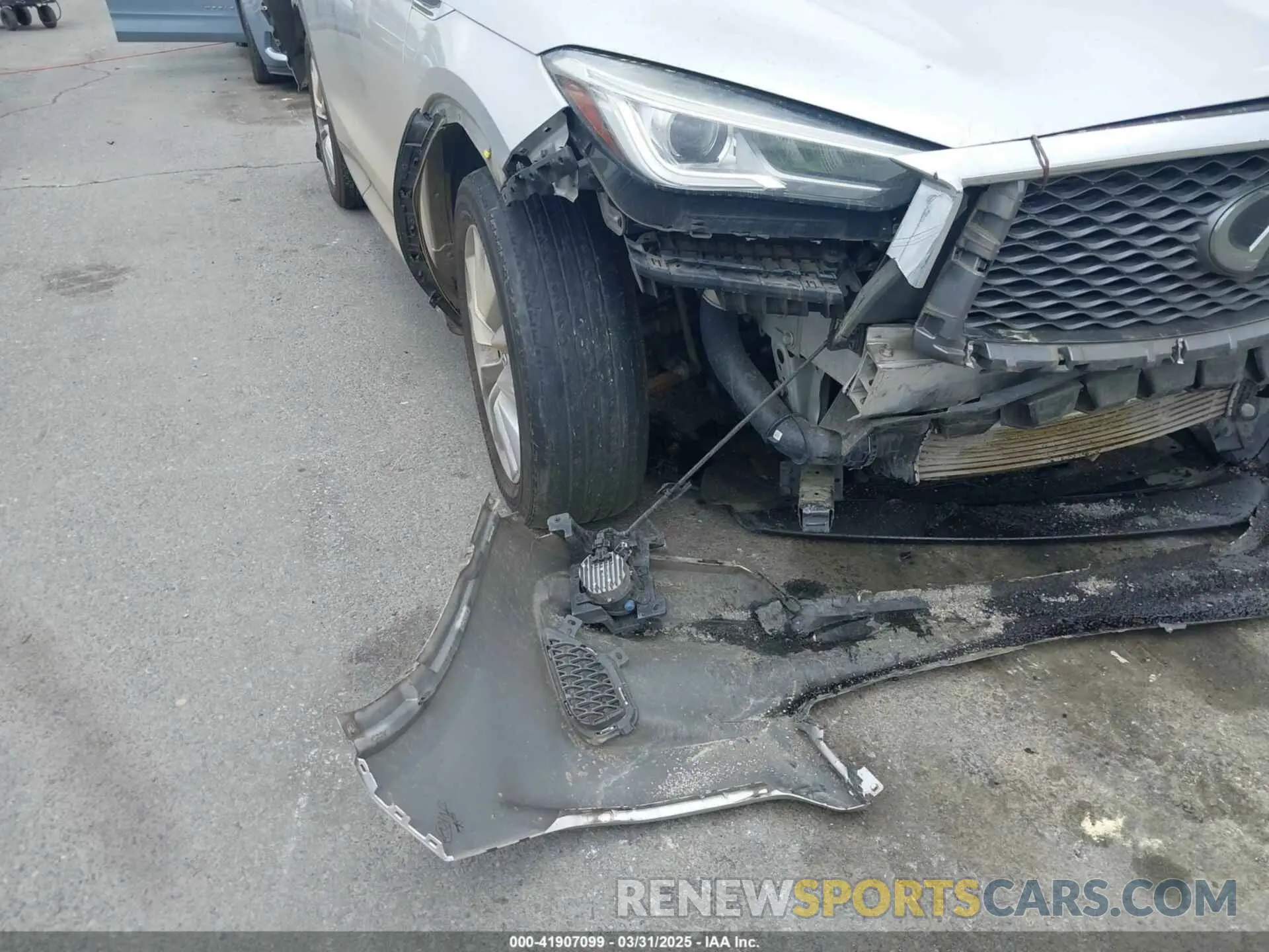 6 Photograph of a damaged car 3PCAJ5M17KF114843 INFINITI QX50 2019