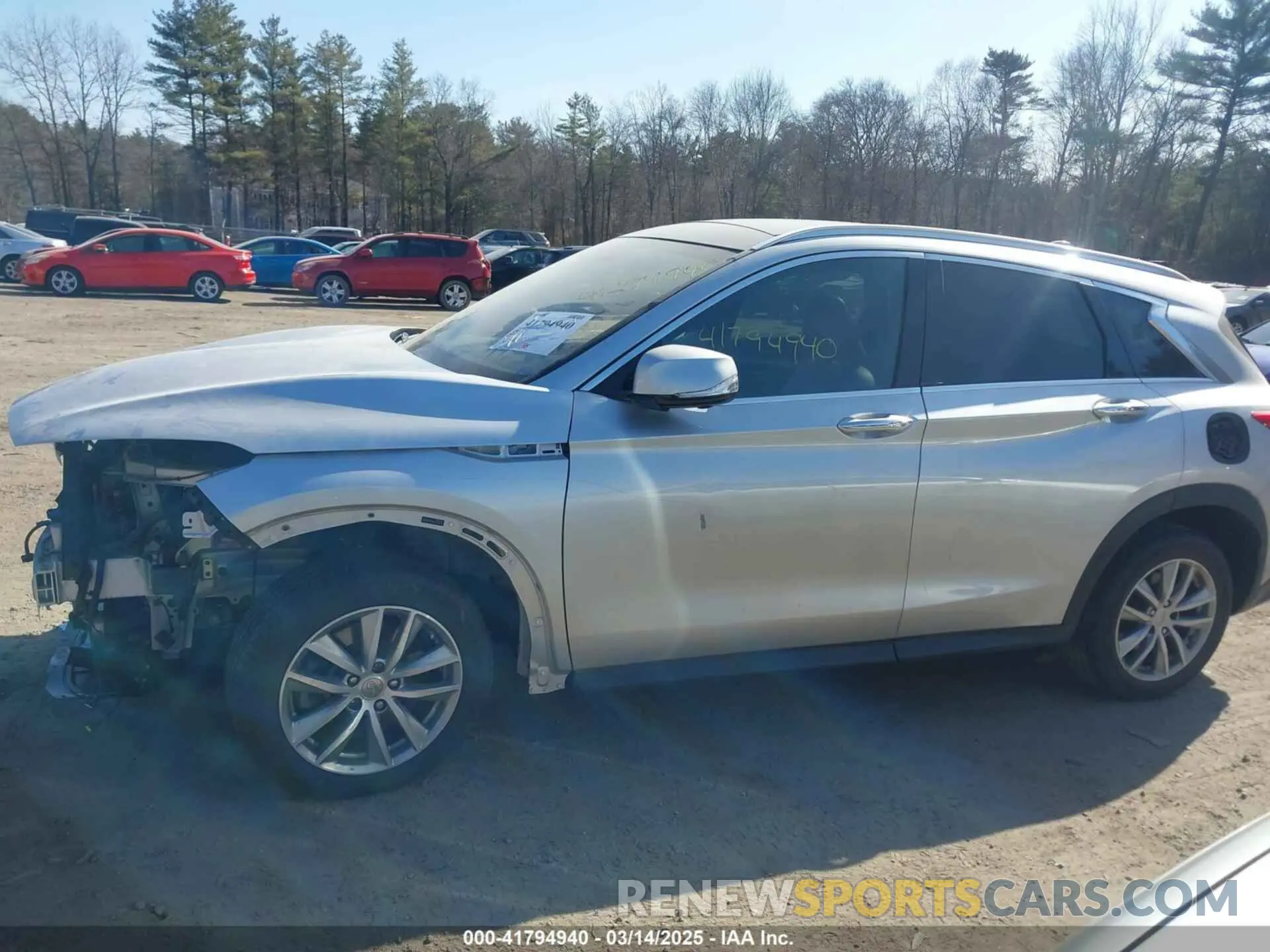 13 Photograph of a damaged car 3PCAJ5M18KF102894 INFINITI QX50 2019
