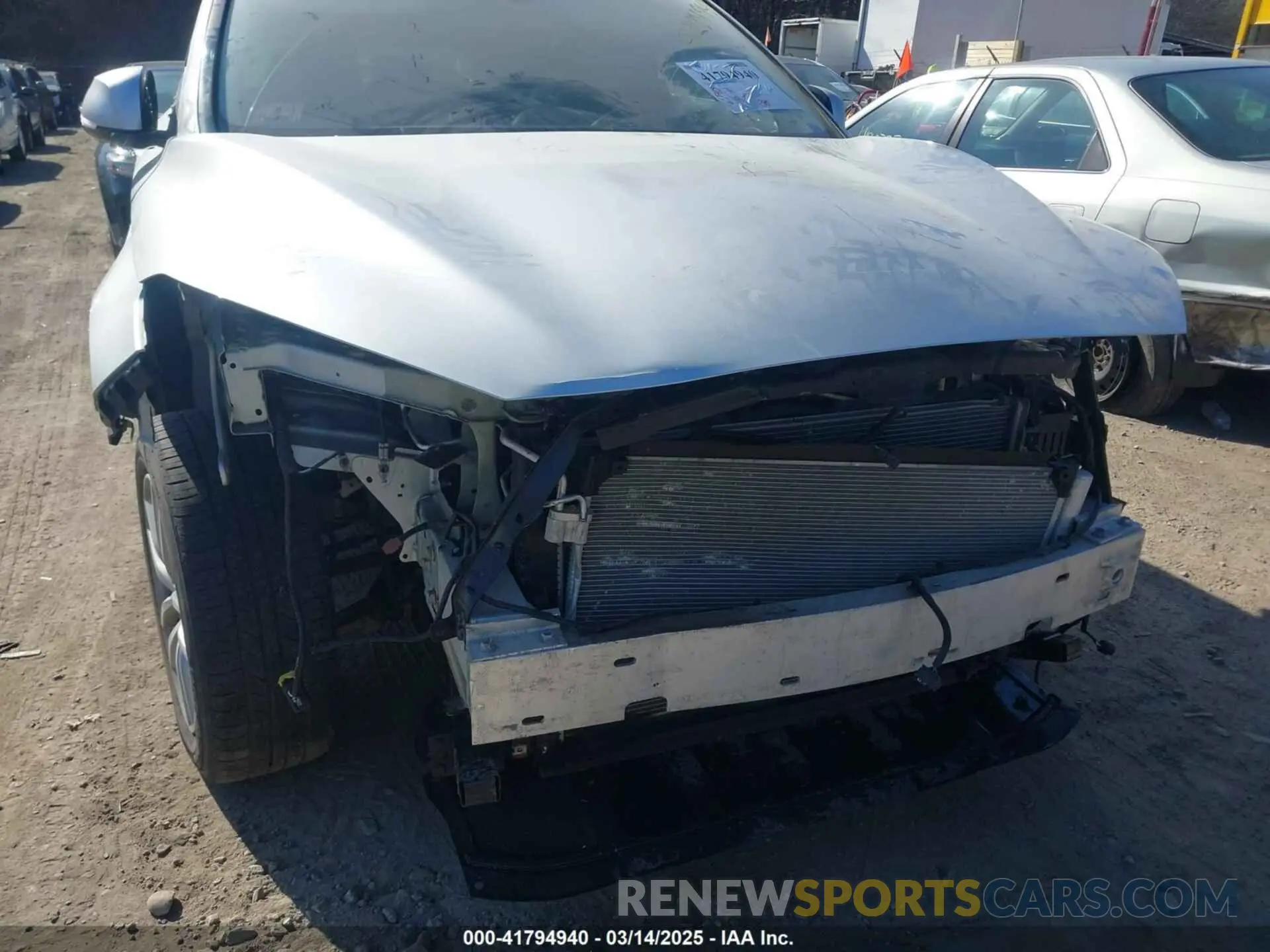 6 Photograph of a damaged car 3PCAJ5M18KF102894 INFINITI QX50 2019