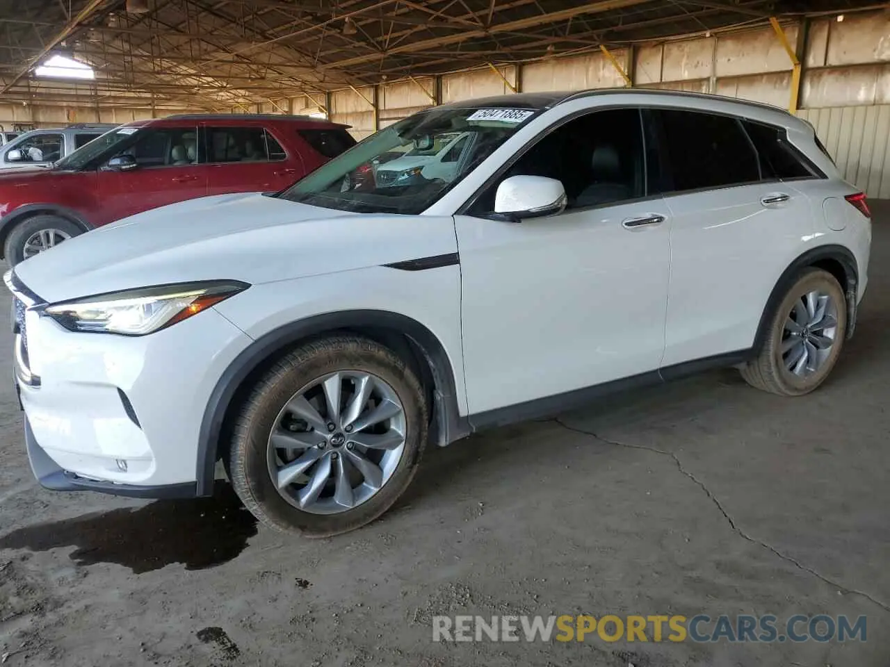 1 Photograph of a damaged car 3PCAJ5M18KF133319 INFINITI QX50 2019