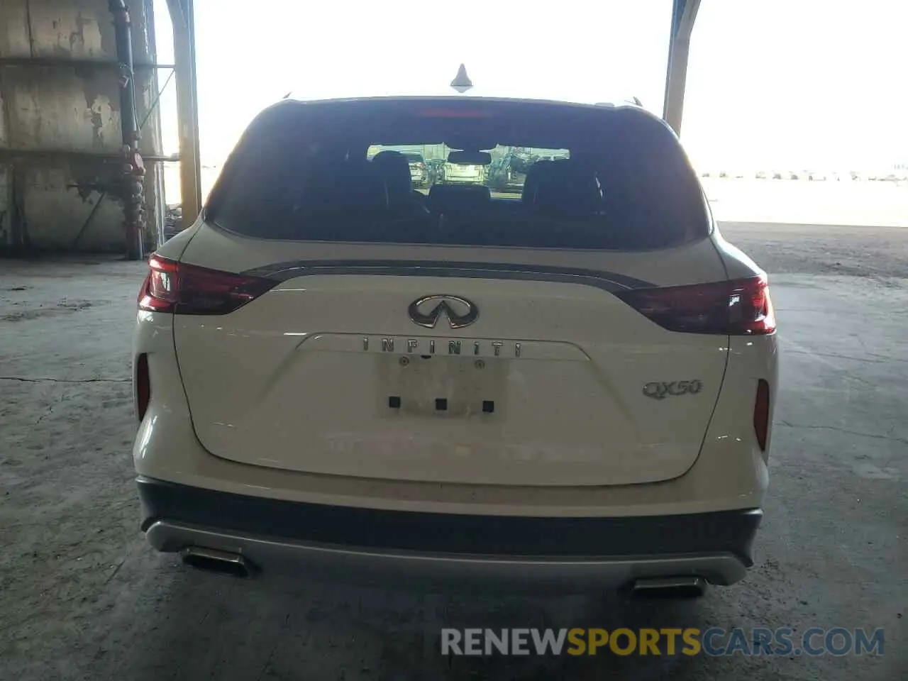 6 Photograph of a damaged car 3PCAJ5M18KF133319 INFINITI QX50 2019