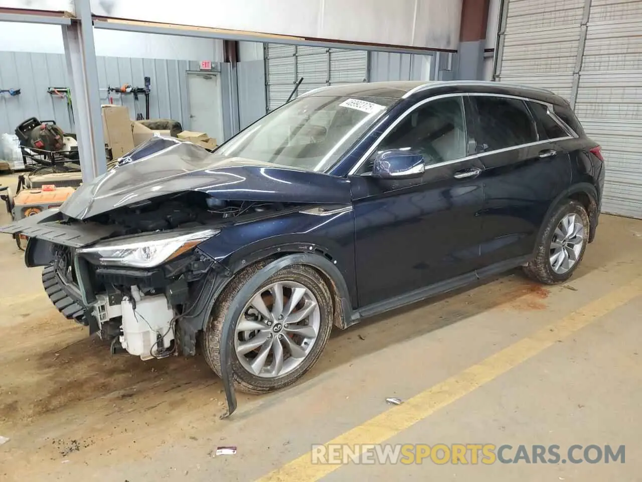 1 Photograph of a damaged car 3PCAJ5M18KF139072 INFINITI QX50 2019